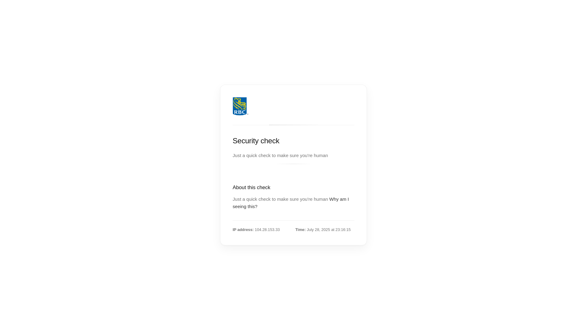 website screenshot of https://rbc-authentication.online/