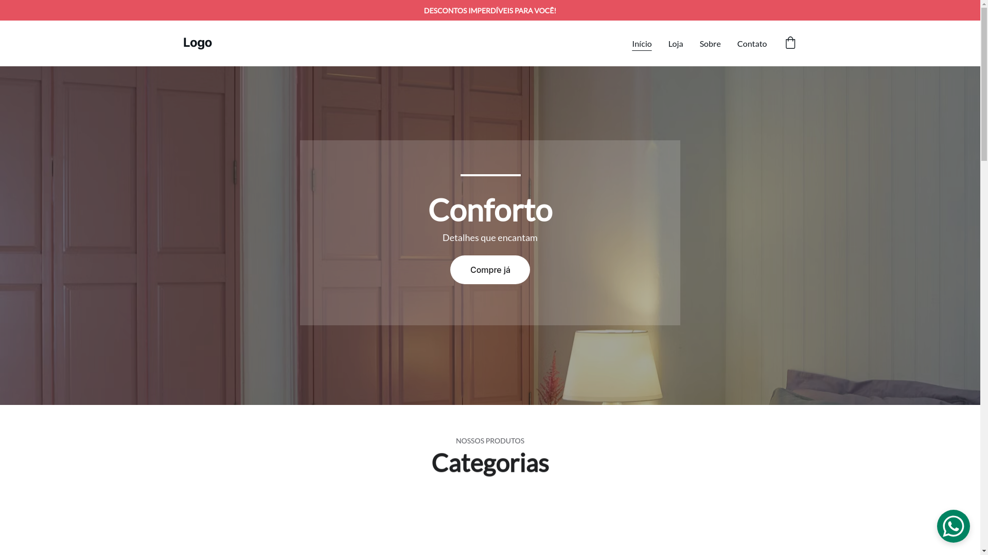 website screenshot of https://macasaconforto.com.br/