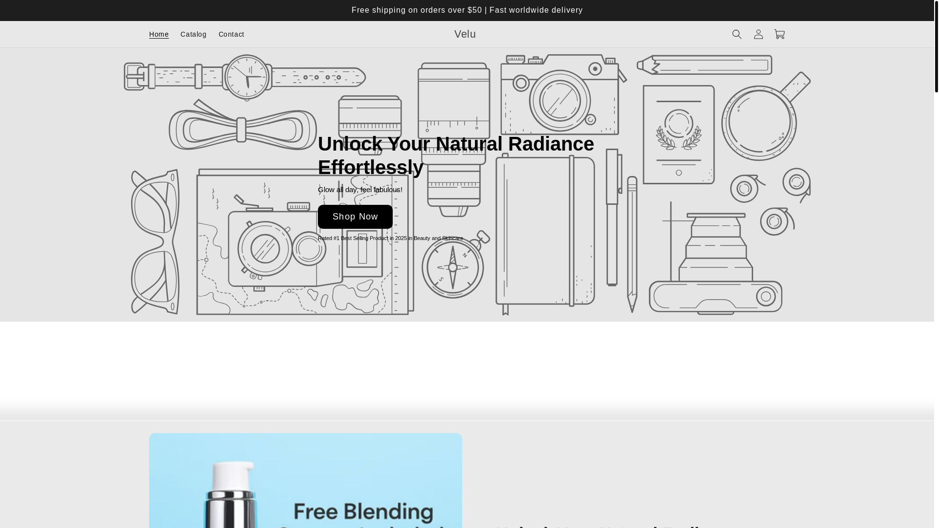 website screenshot of https://veluco.store/