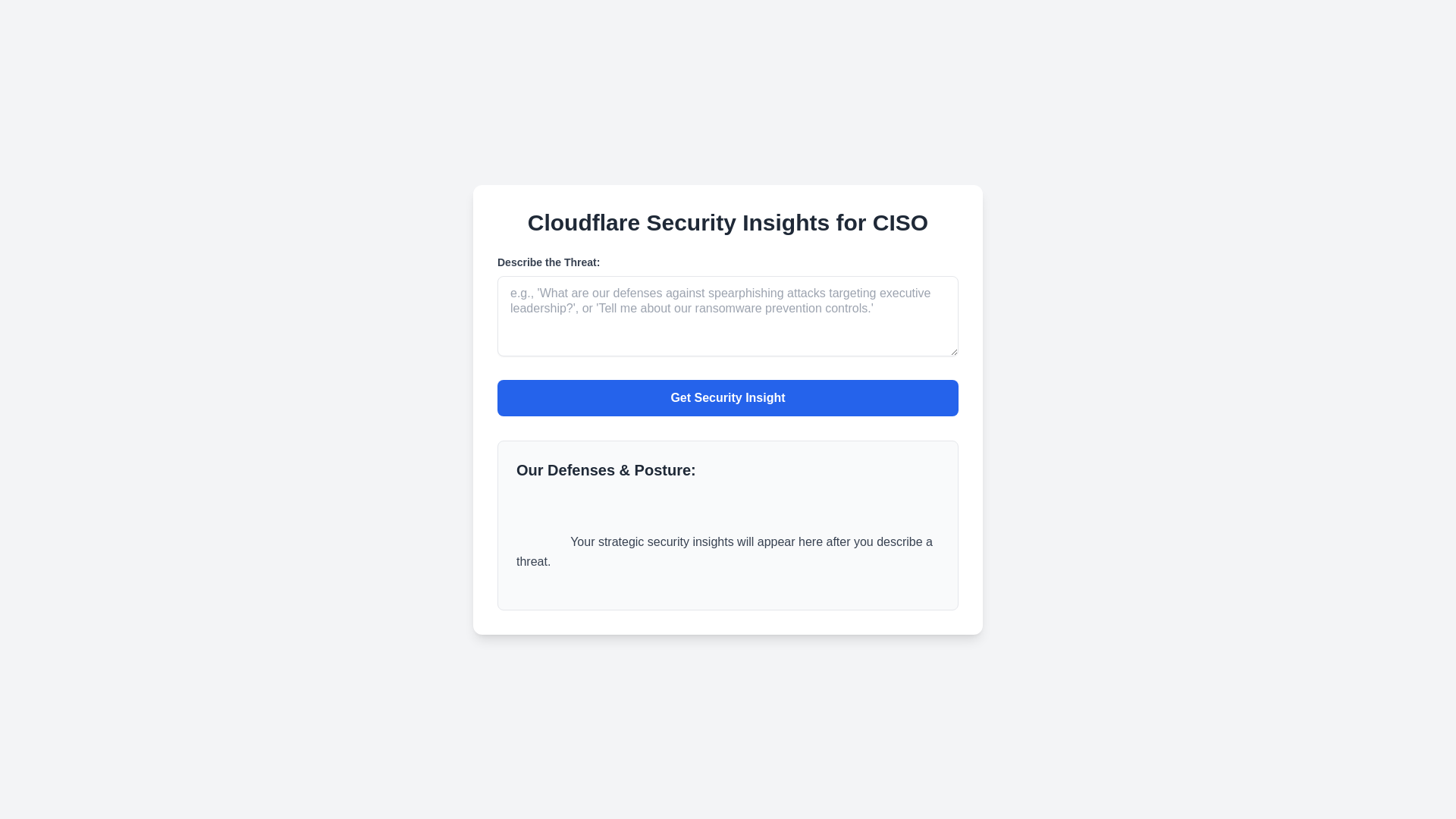 website screenshot of https://ciso-threat-app-frontend.pages.dev/