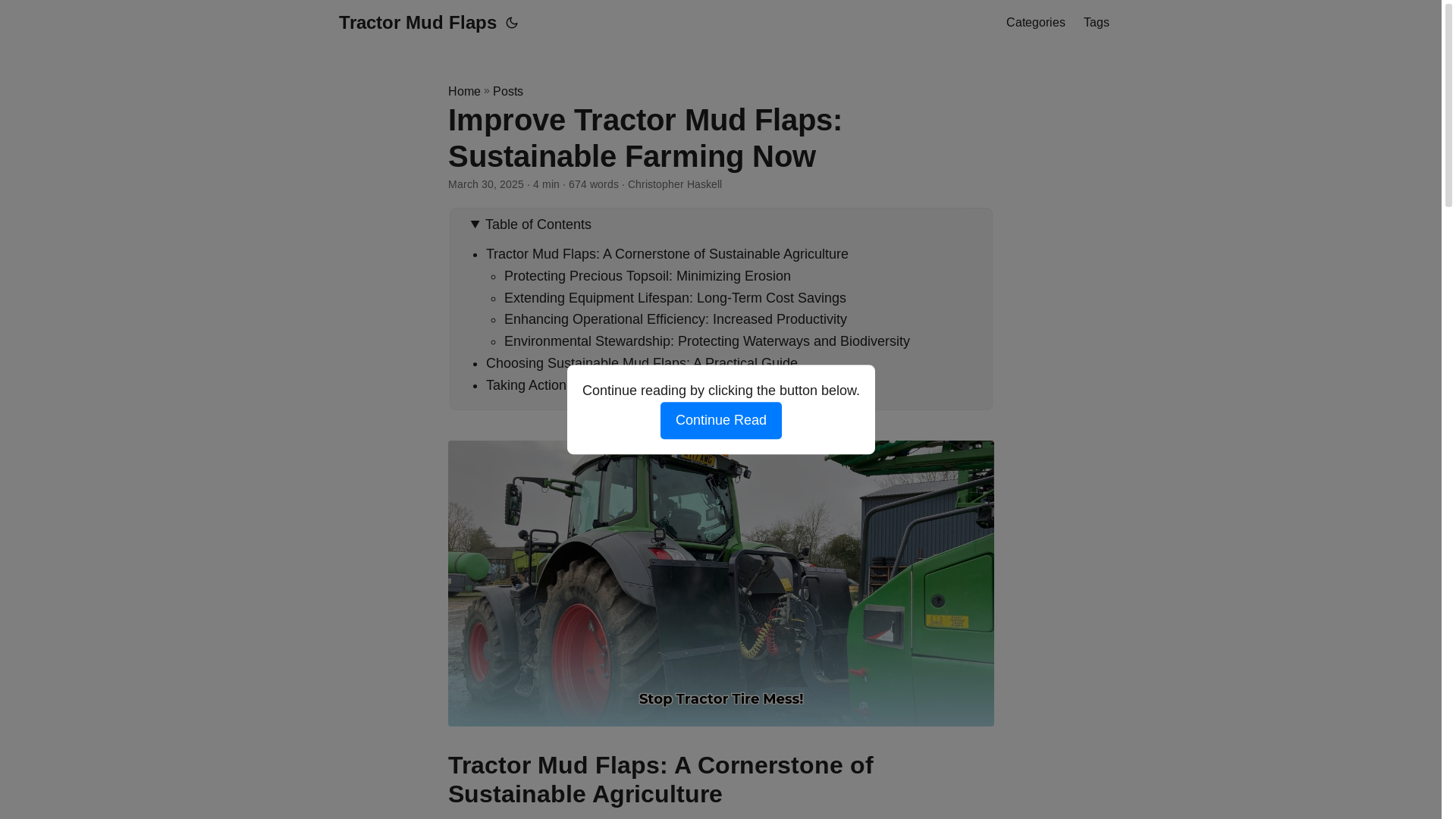 website screenshot of https://tractor-mud-flaps.pages.dev/