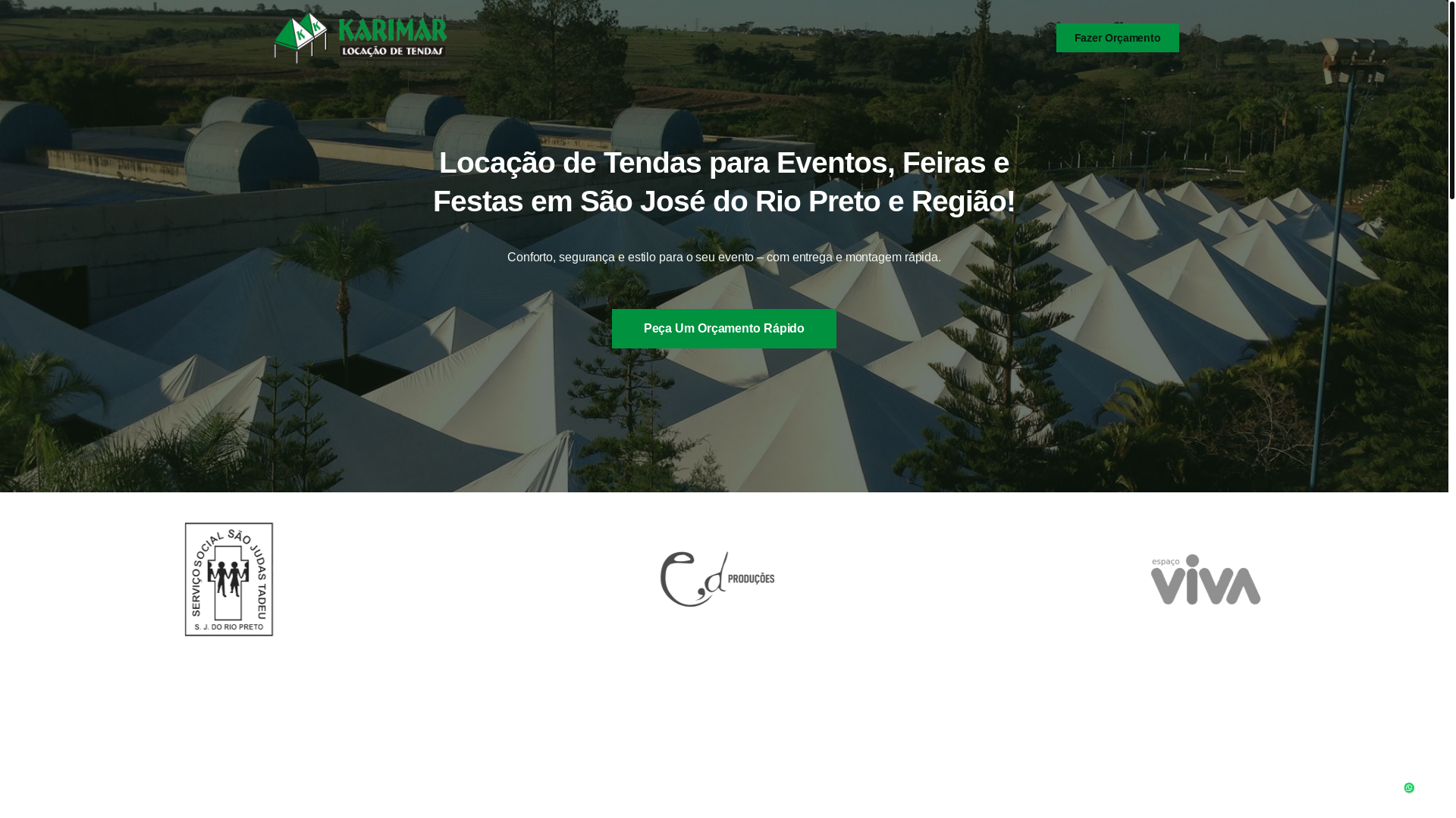 website screenshot of https://karimartendas.com.br/