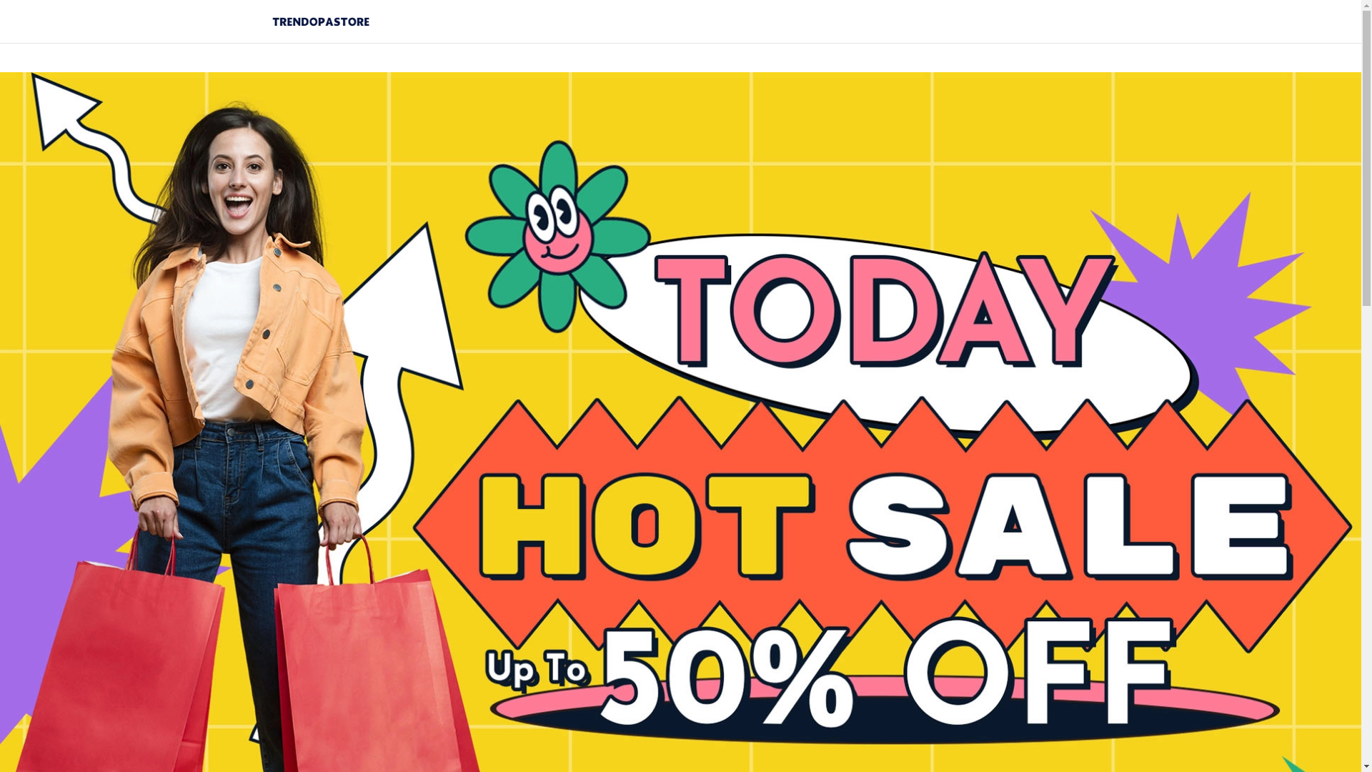website screenshot of https://trendopastore.com/