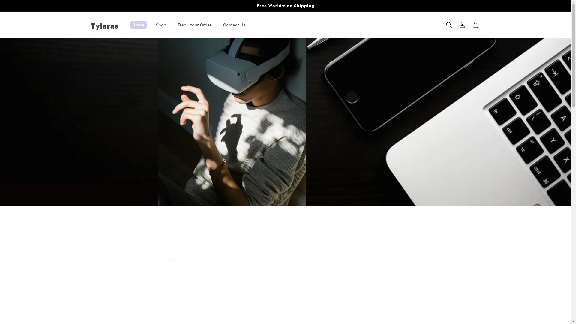 website screenshot of https://tylaras.com/