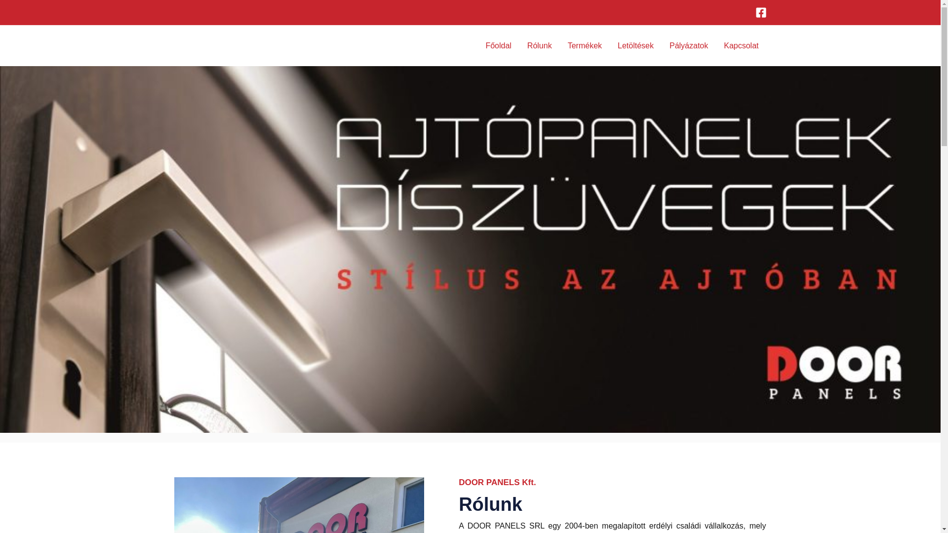 website screenshot of https://door-panels.sk/
