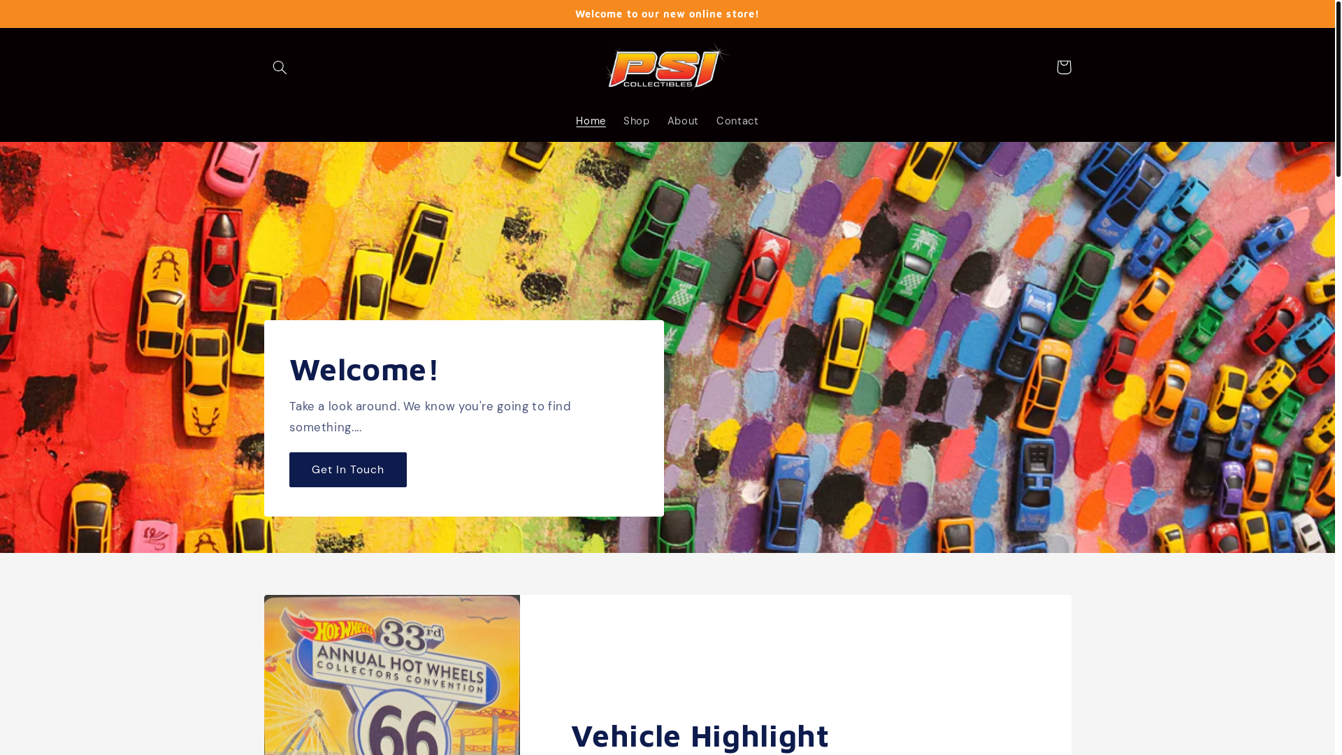 website screenshot of https://psicollectibles.online/