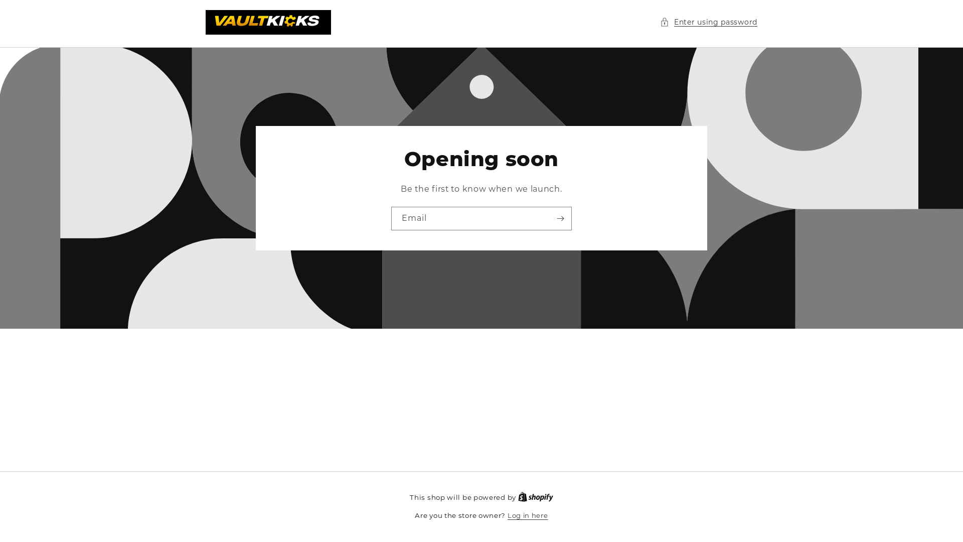 website screenshot of https://vaultkickssupply.store/
