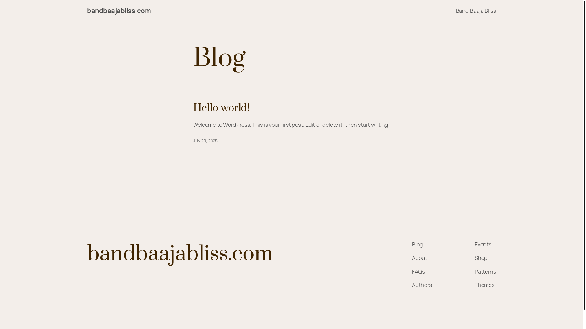 website screenshot of https://bandbaajabliss.com/