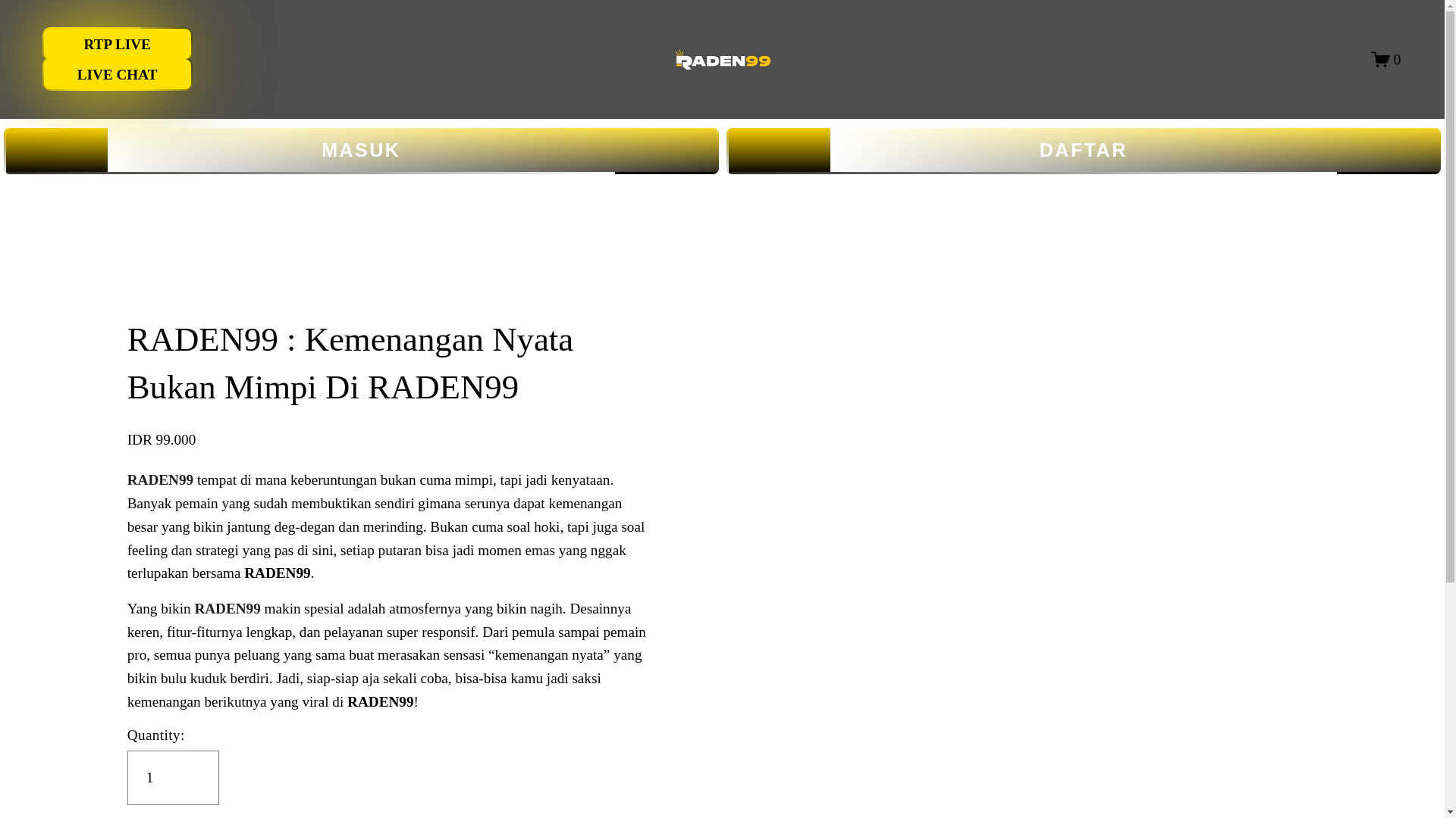 website screenshot of https://raden99-akses.com/