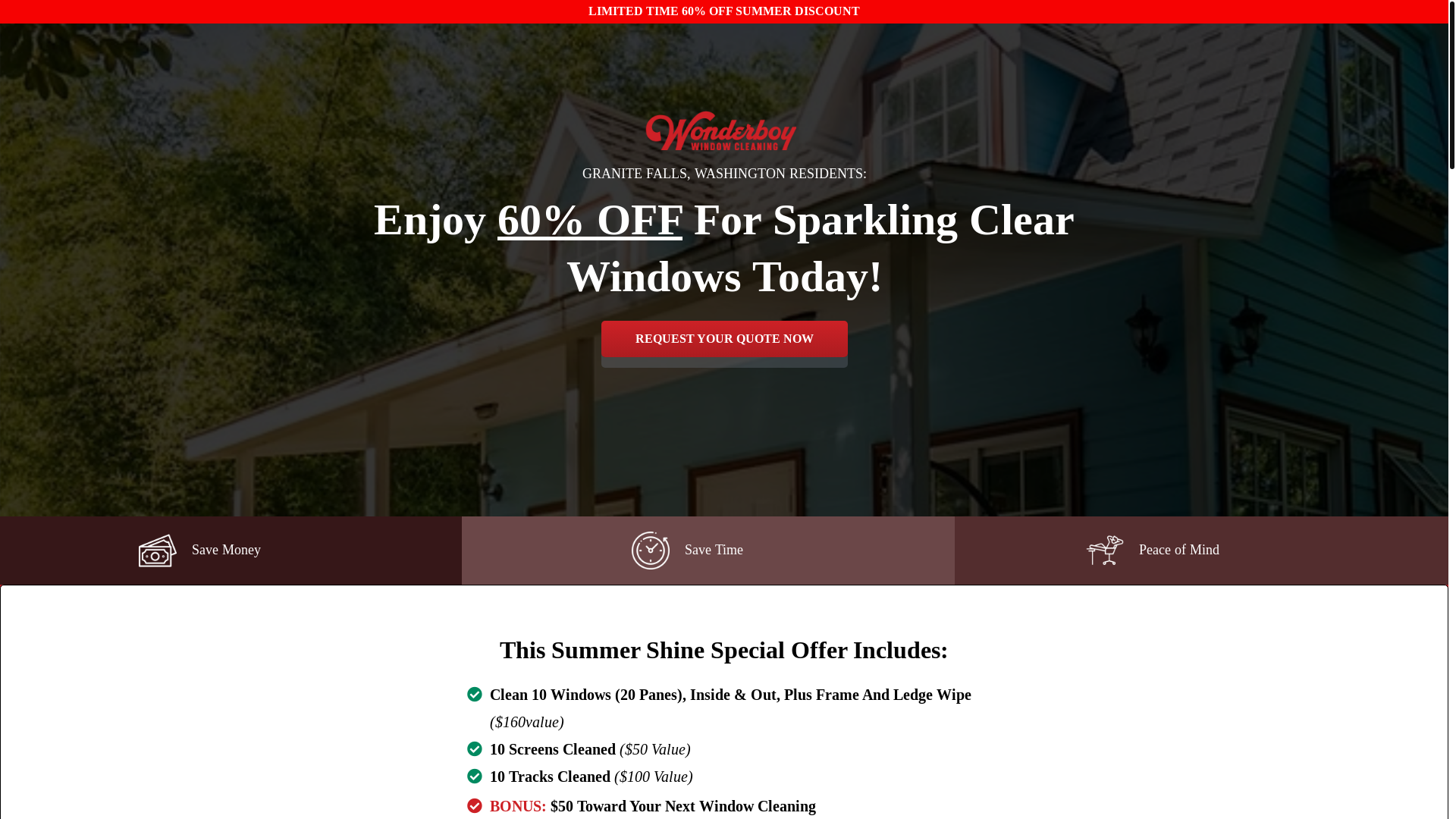 website screenshot of https://wonderboydeal.com/