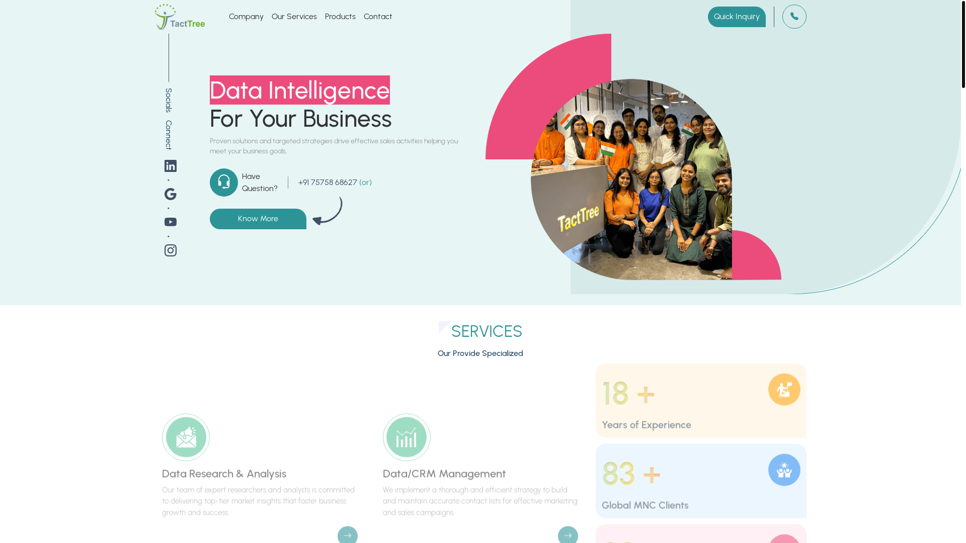 website screenshot of https://tacttree-website.pages.dev/