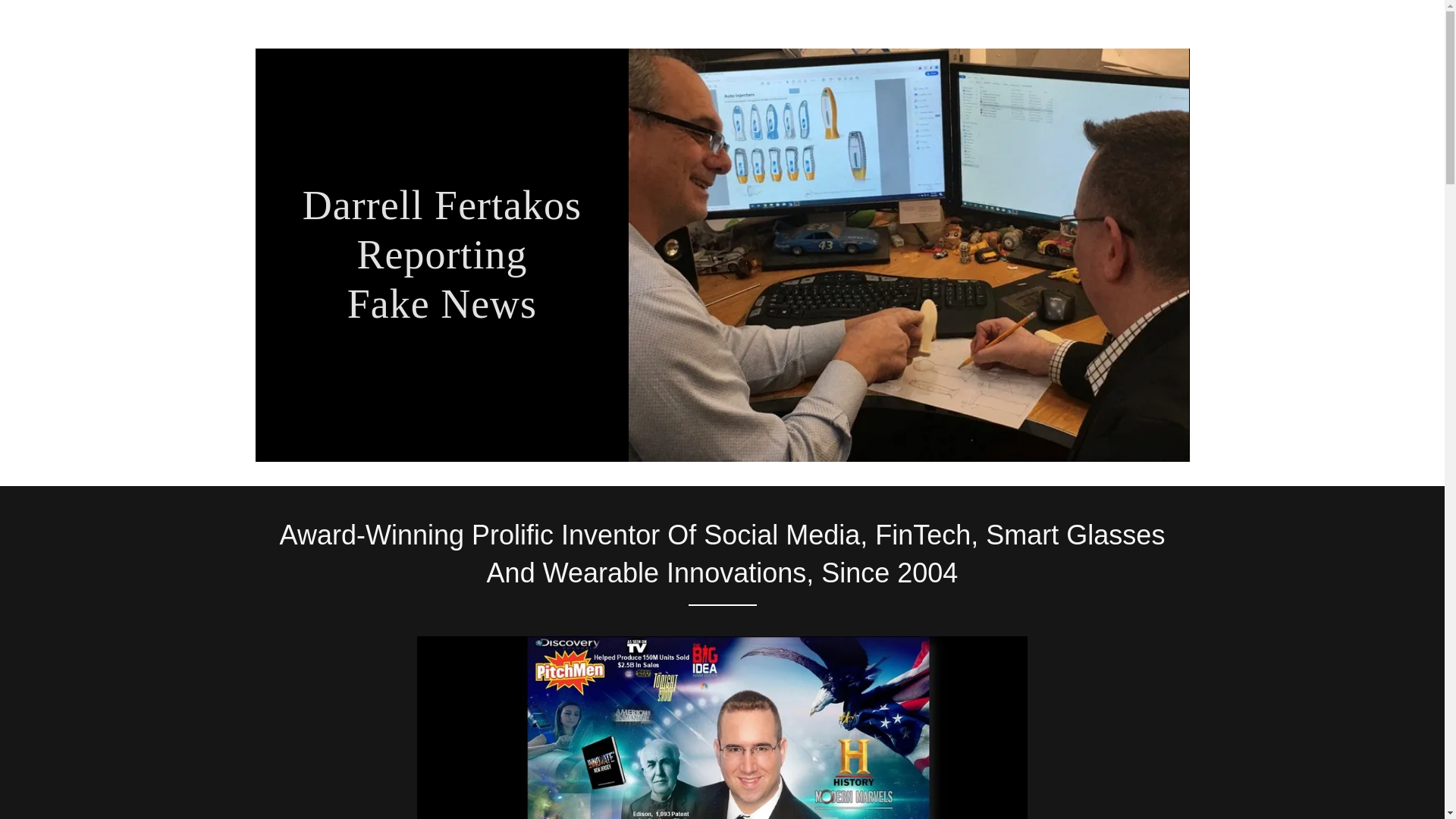 website screenshot of https://darrellfertakosreportingfakenews.com/