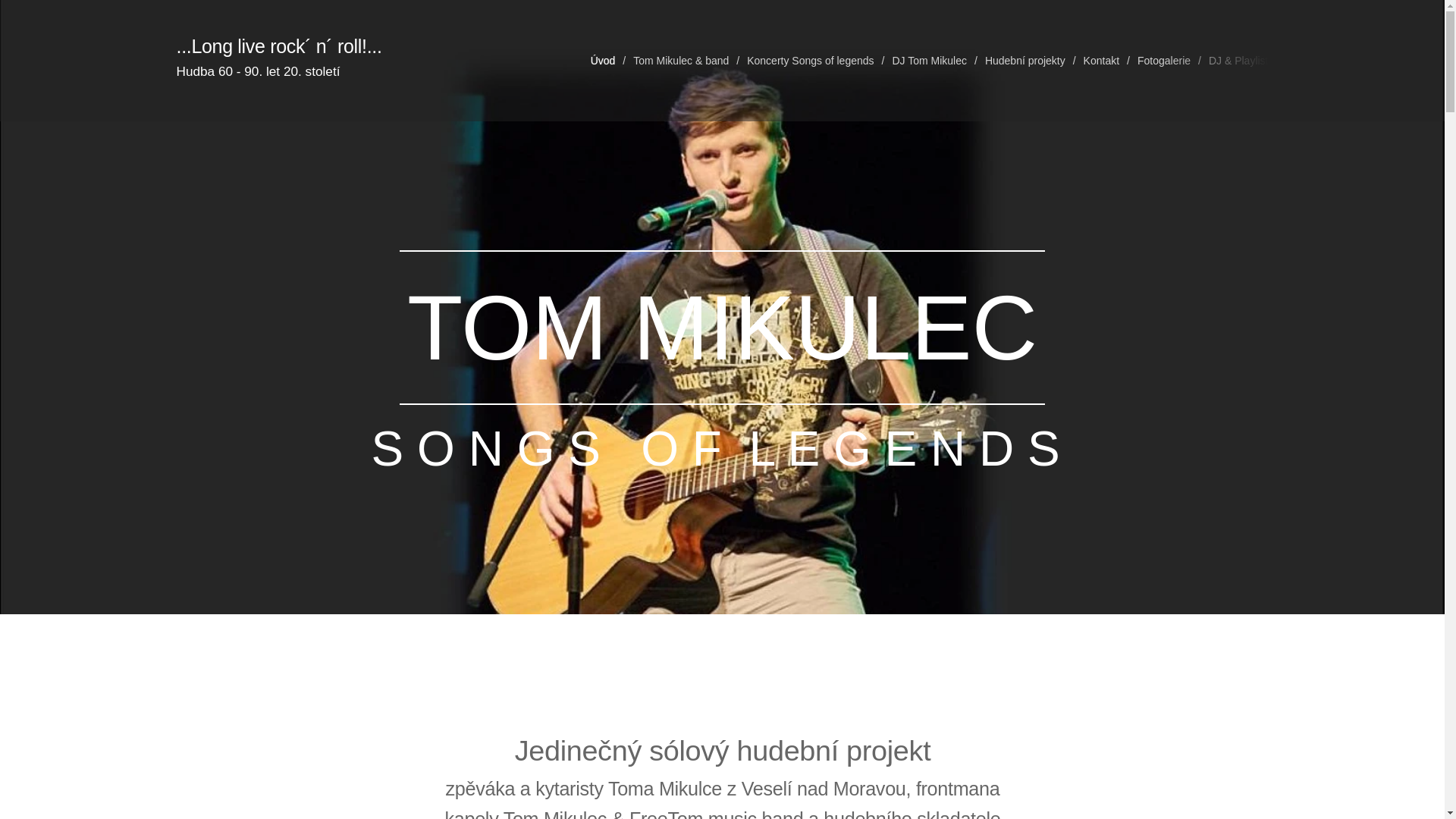 website screenshot of https://tommikulec.cz/