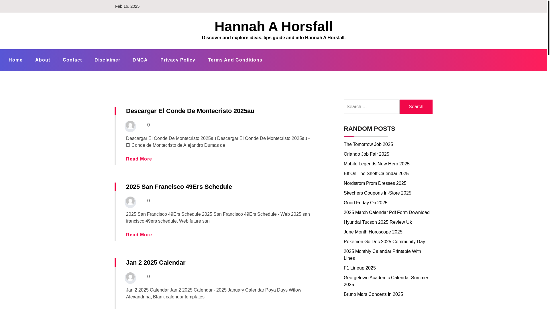 website screenshot of https://hannahahorsfall.pages.dev/