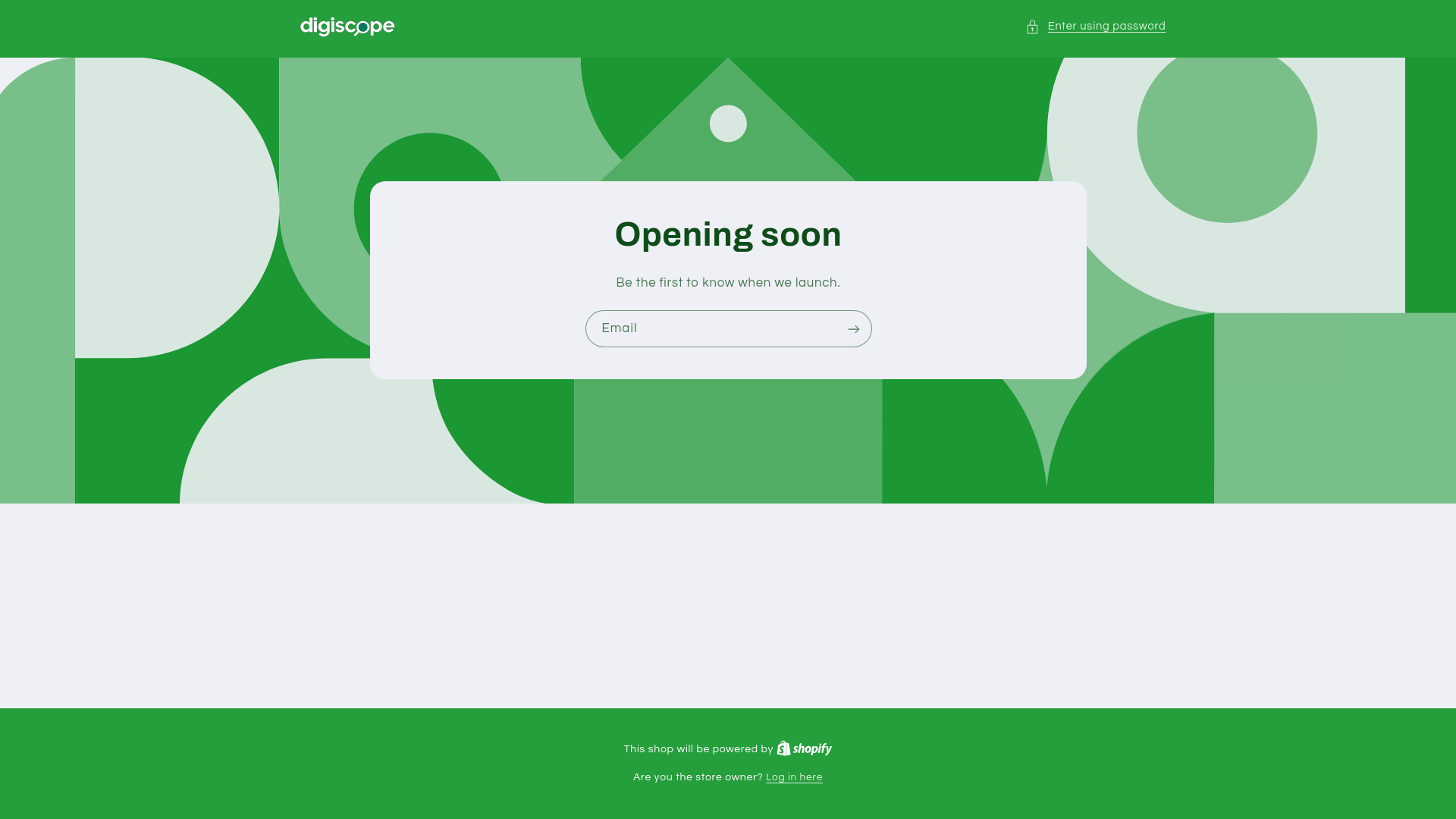 website screenshot of https://trydigiscope.store/