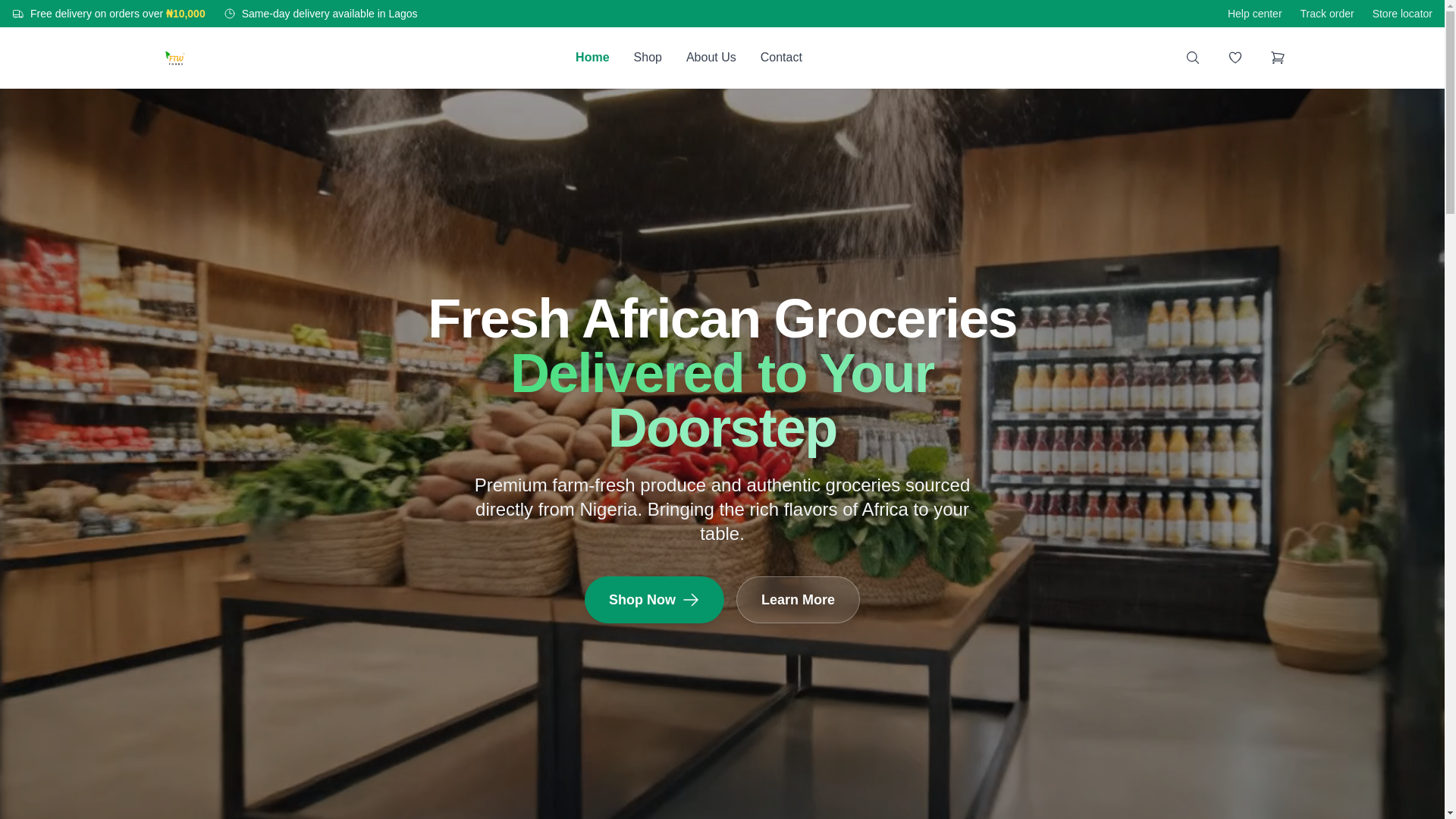 website screenshot of https://ftwfarmersmarket.com/