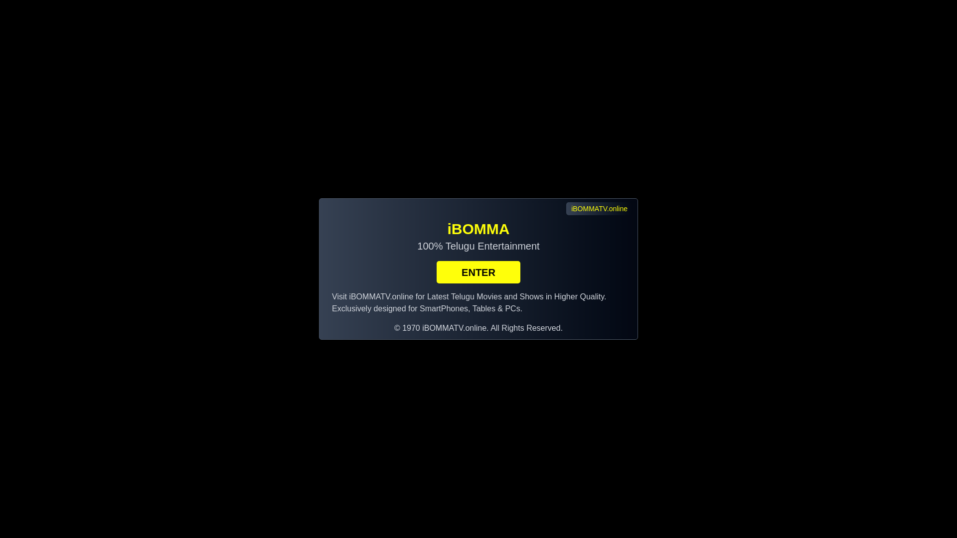 website screenshot of https://ibomma-tv.pages.dev/