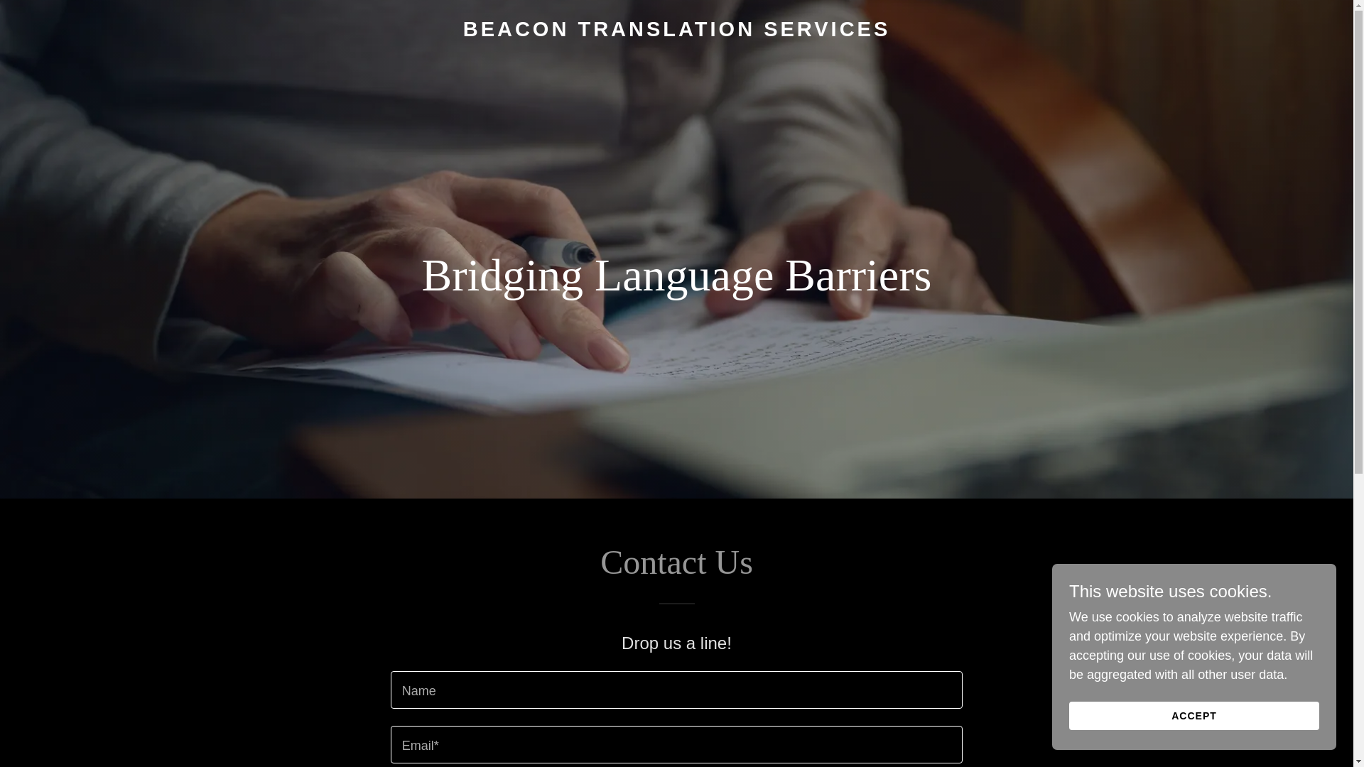 website screenshot of https://beacontranslationservices.com/
