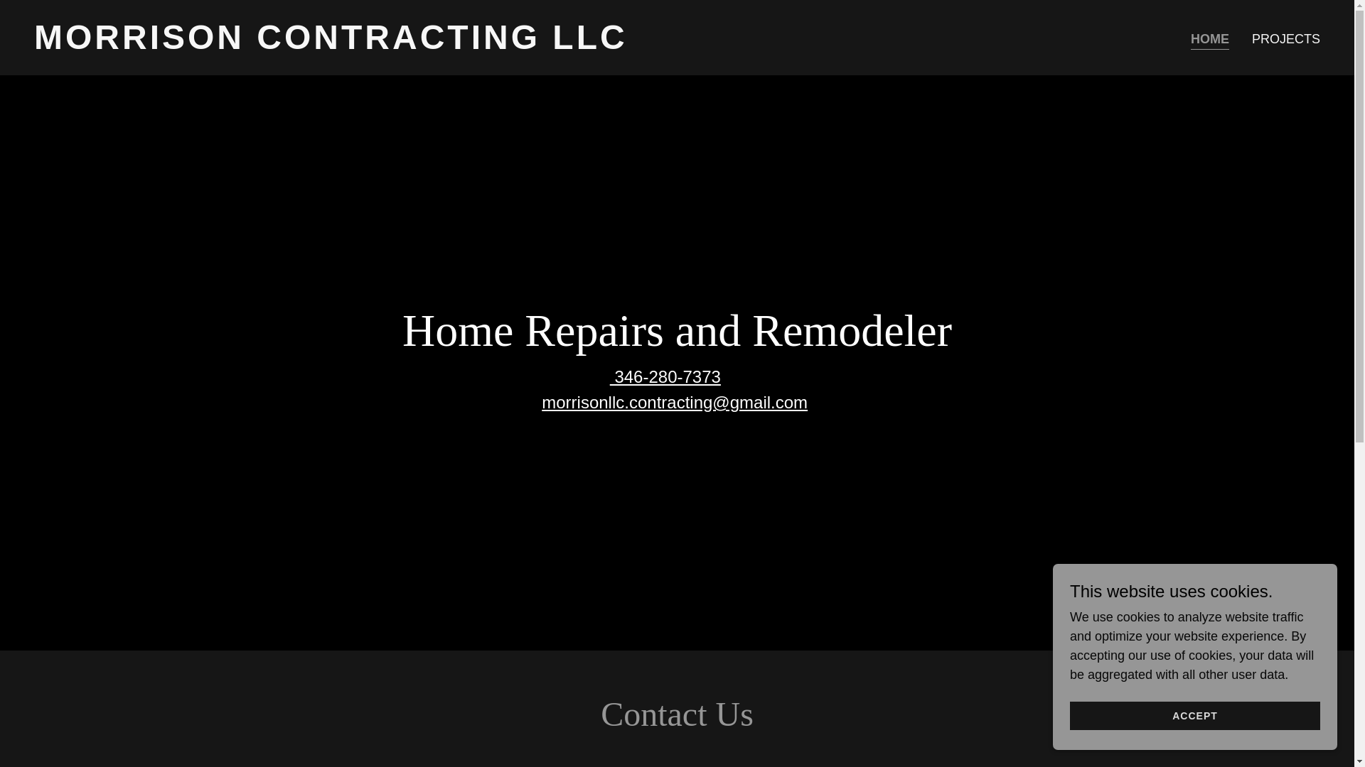 website screenshot of https://morrisonscontracting.com/