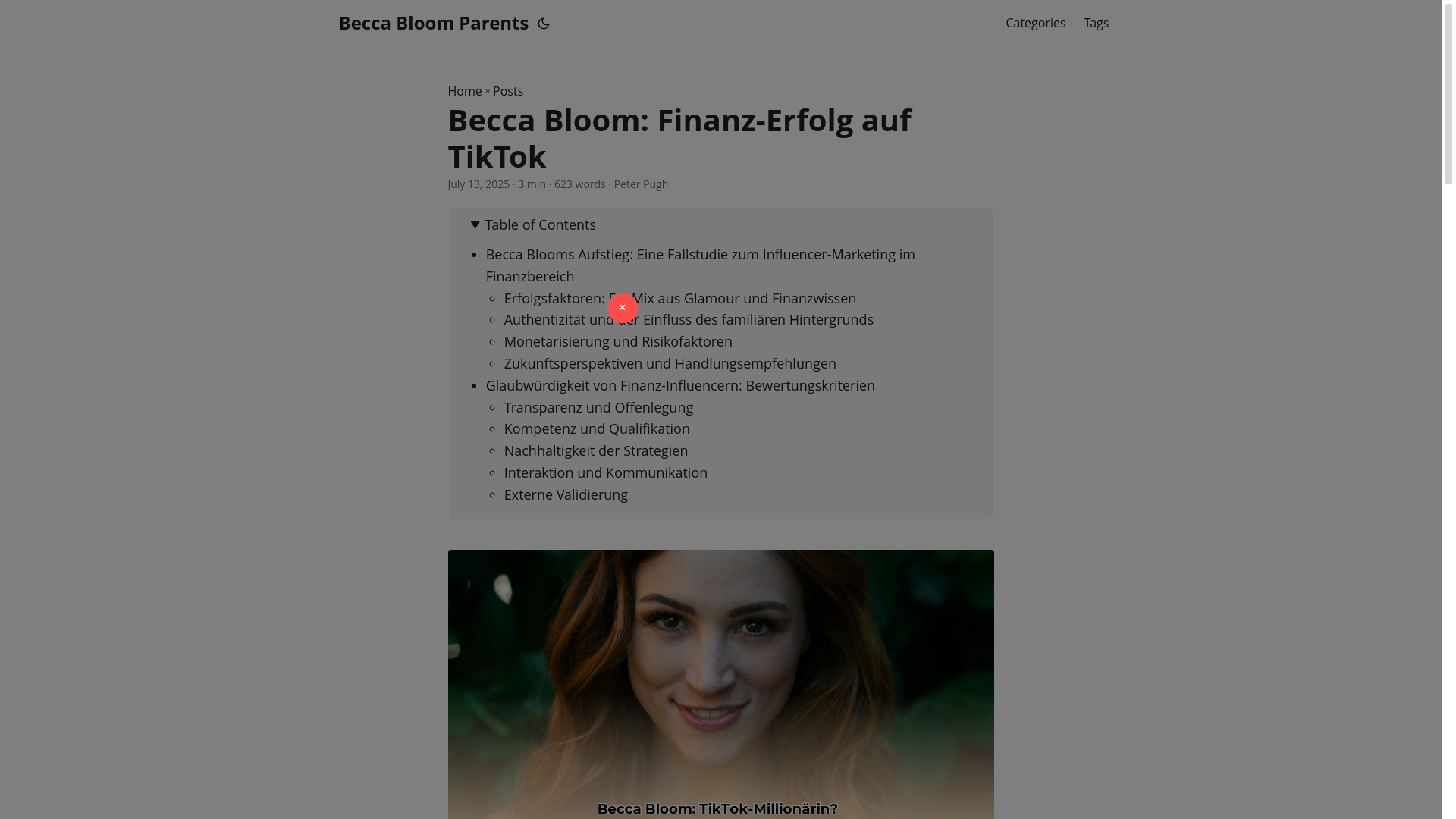 website screenshot of https://becca-bloom-parents.pages.dev/