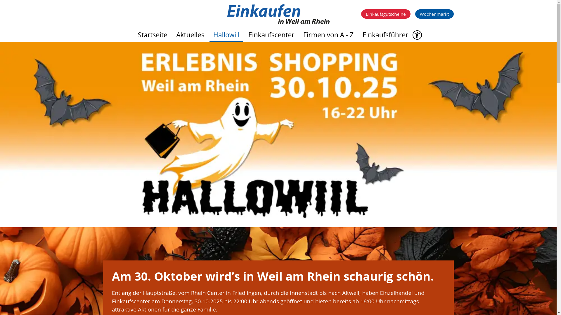 website screenshot of https://hallowiil-weil.de/