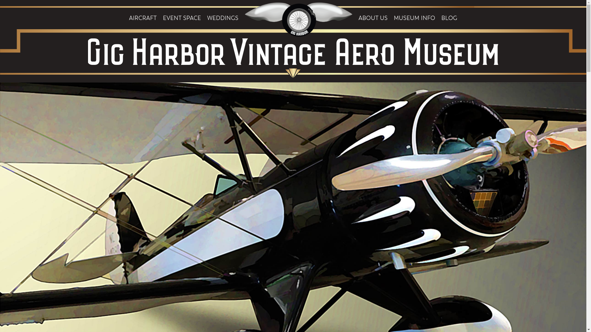 website screenshot of https://vintageaeromuseum.com/