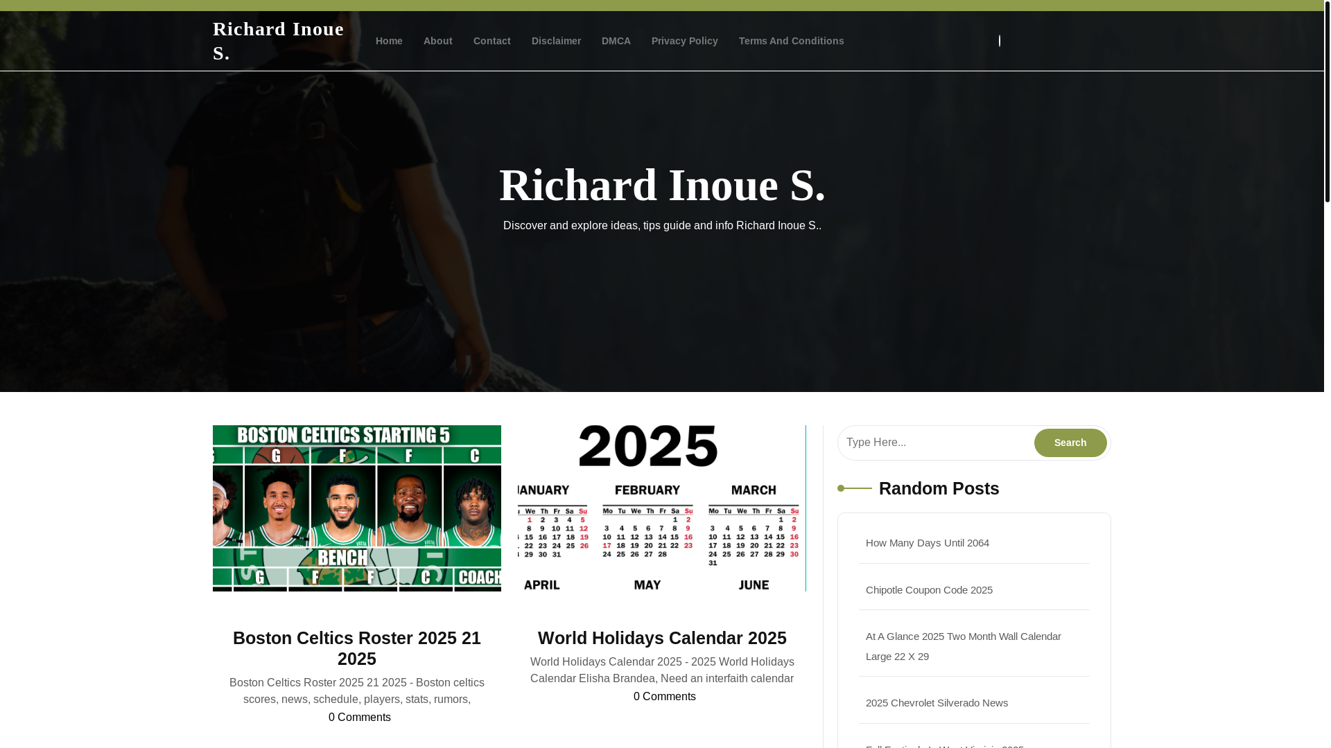 website screenshot of https://richardinoues.pages.dev/