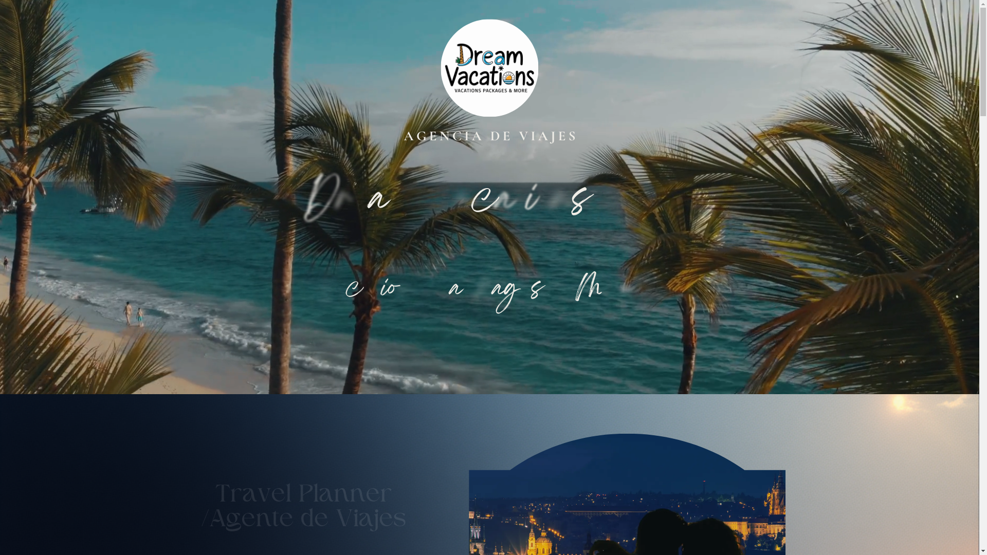 website screenshot of https://dreamvacationsmx.com/