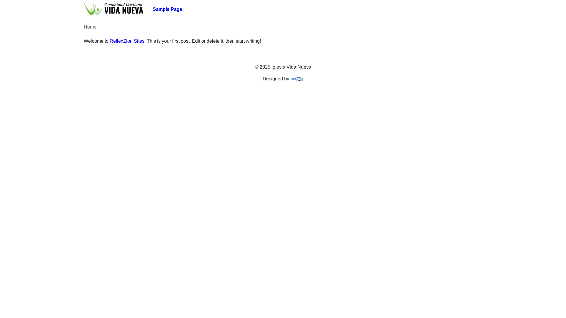 website screenshot of https://vidanuevatibas.com/