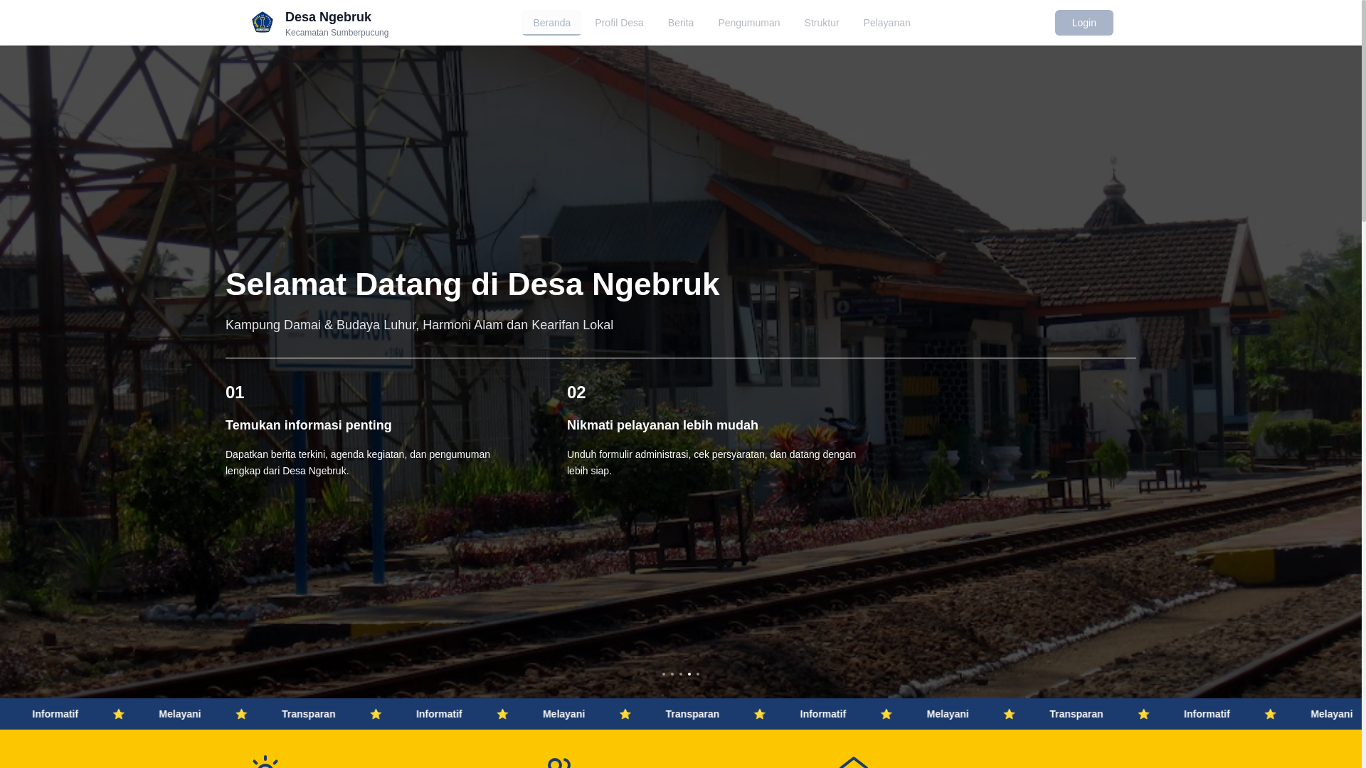 website screenshot of https://desangebruk.web.id/
