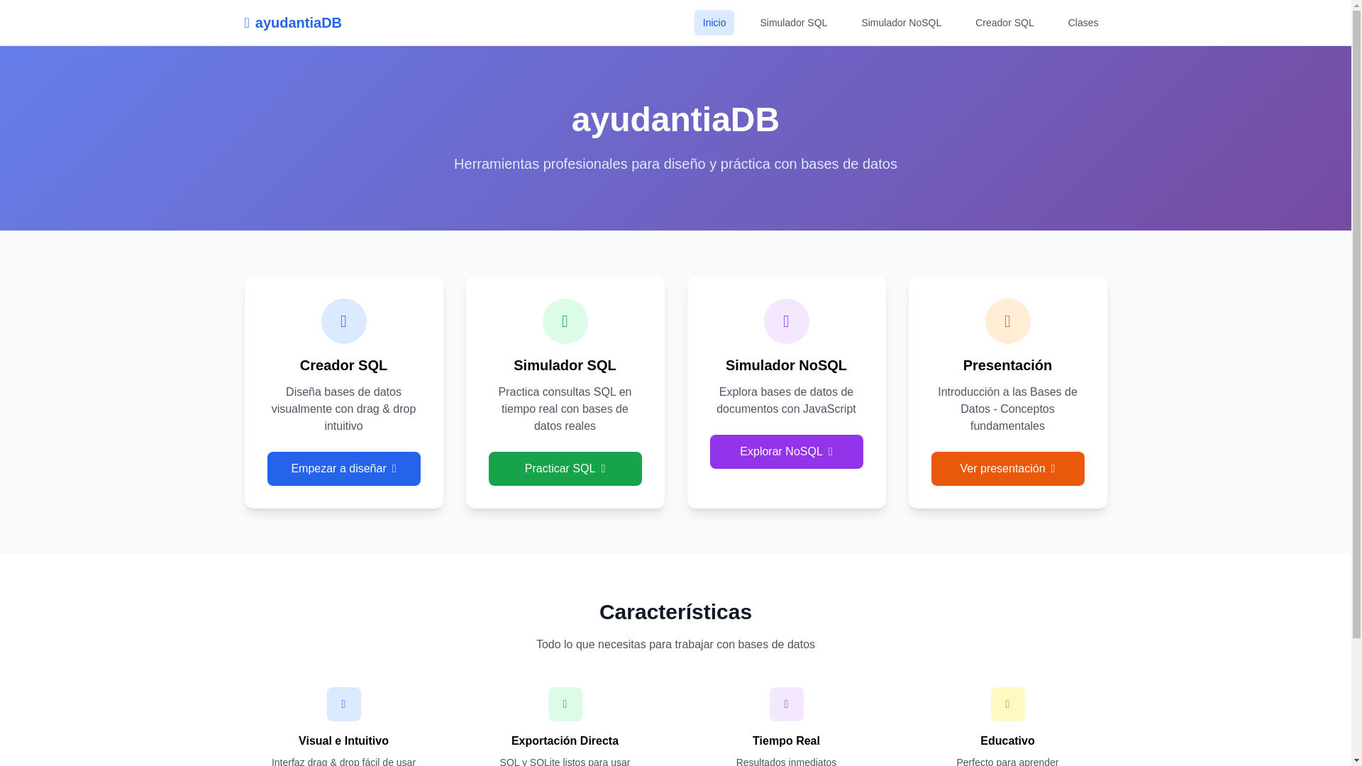 website screenshot of https://learndb.pages.dev/