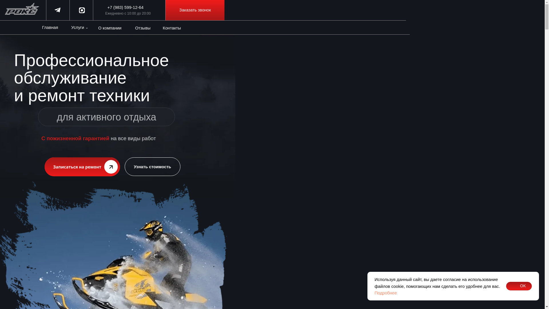 website screenshot of https://roksmoto.ru/
