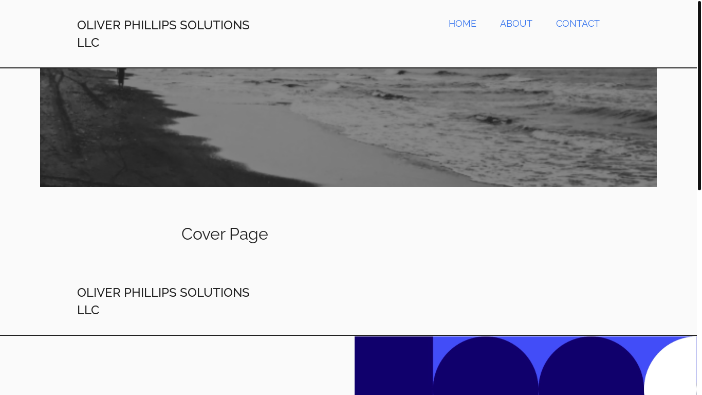 website screenshot of https://oliverphillipssolutions.com/