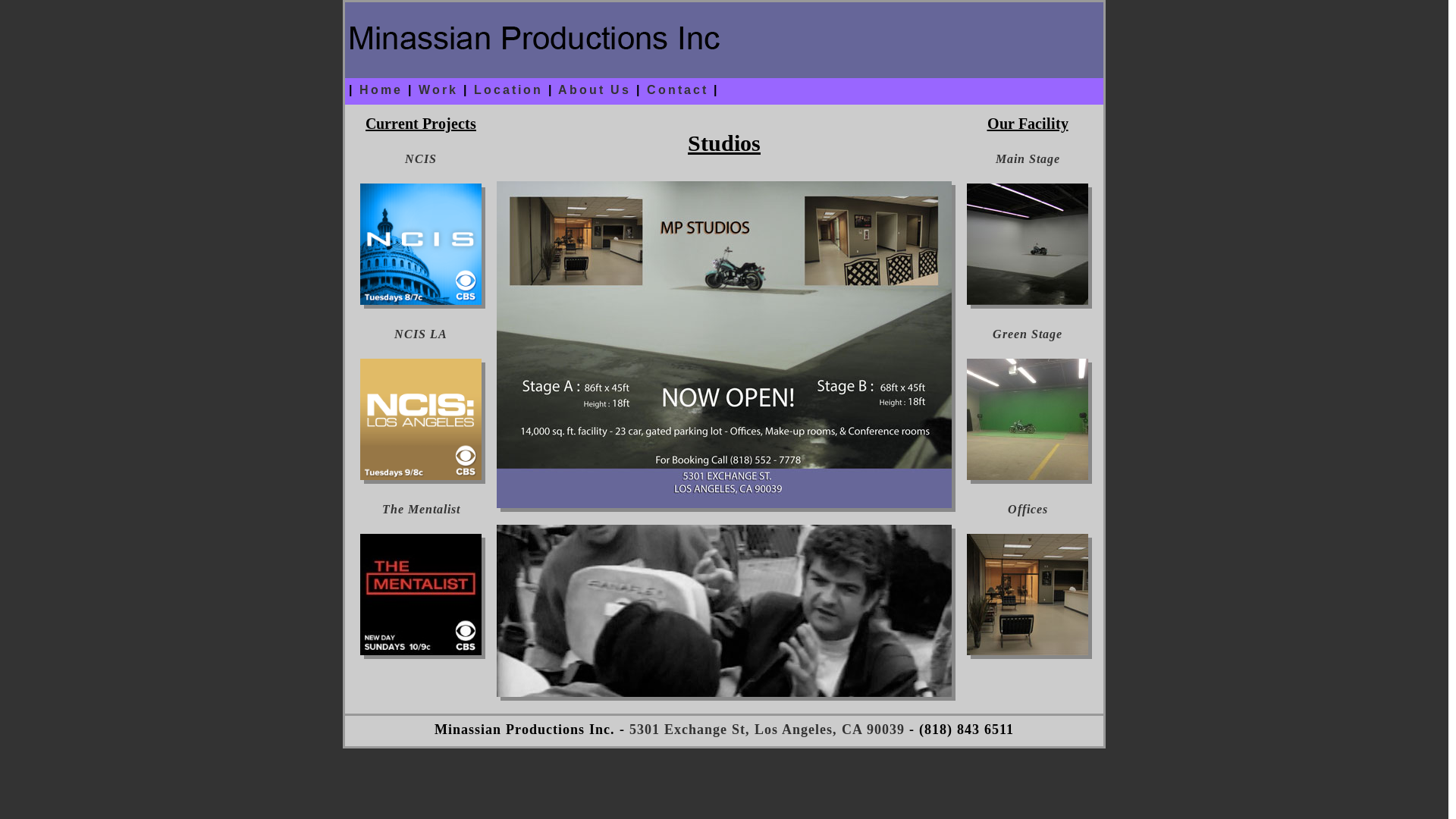website screenshot of https://minassianproductions.pages.dev/