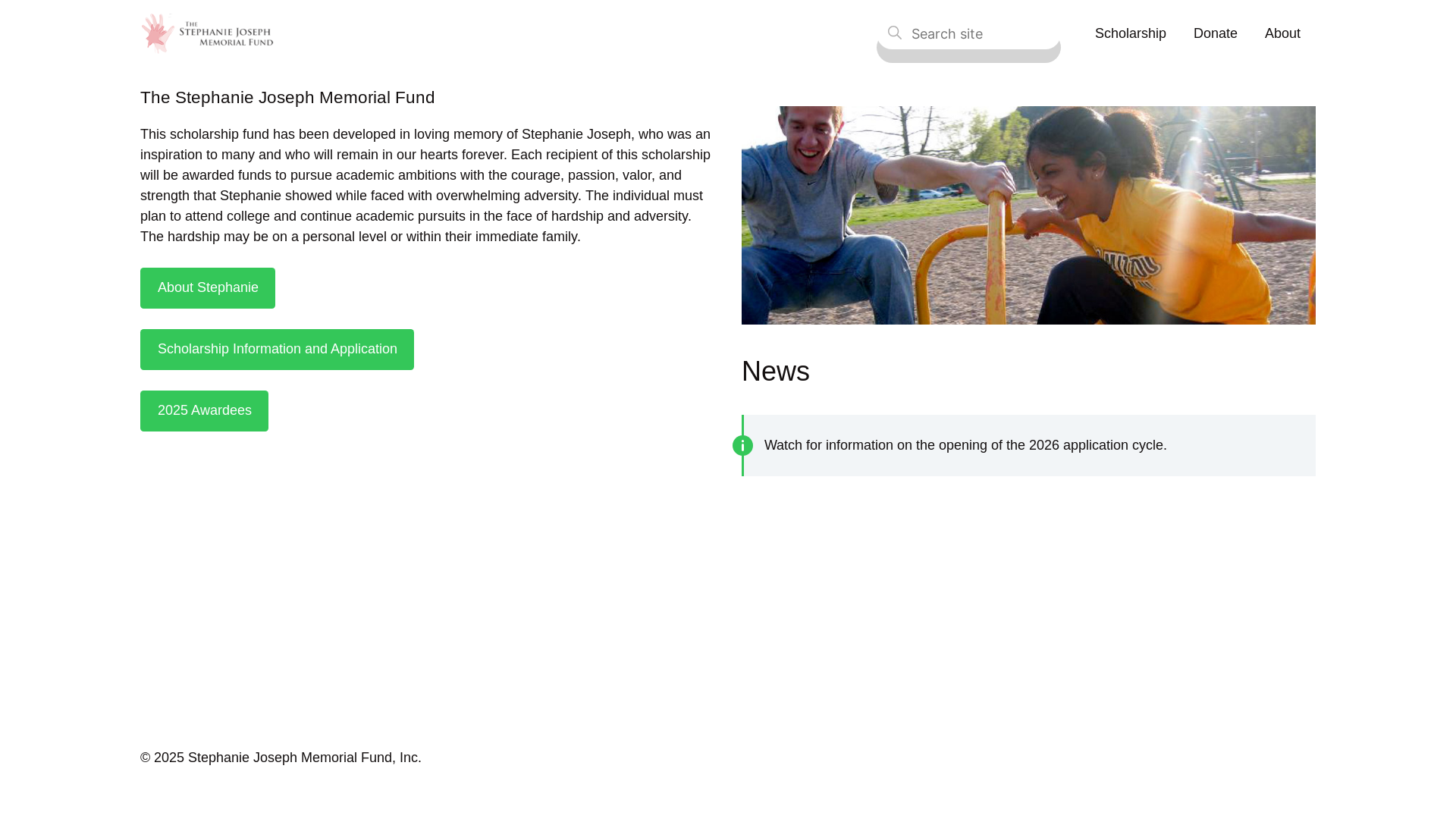 website screenshot of https://stephaniejoseph-org.pages.dev/