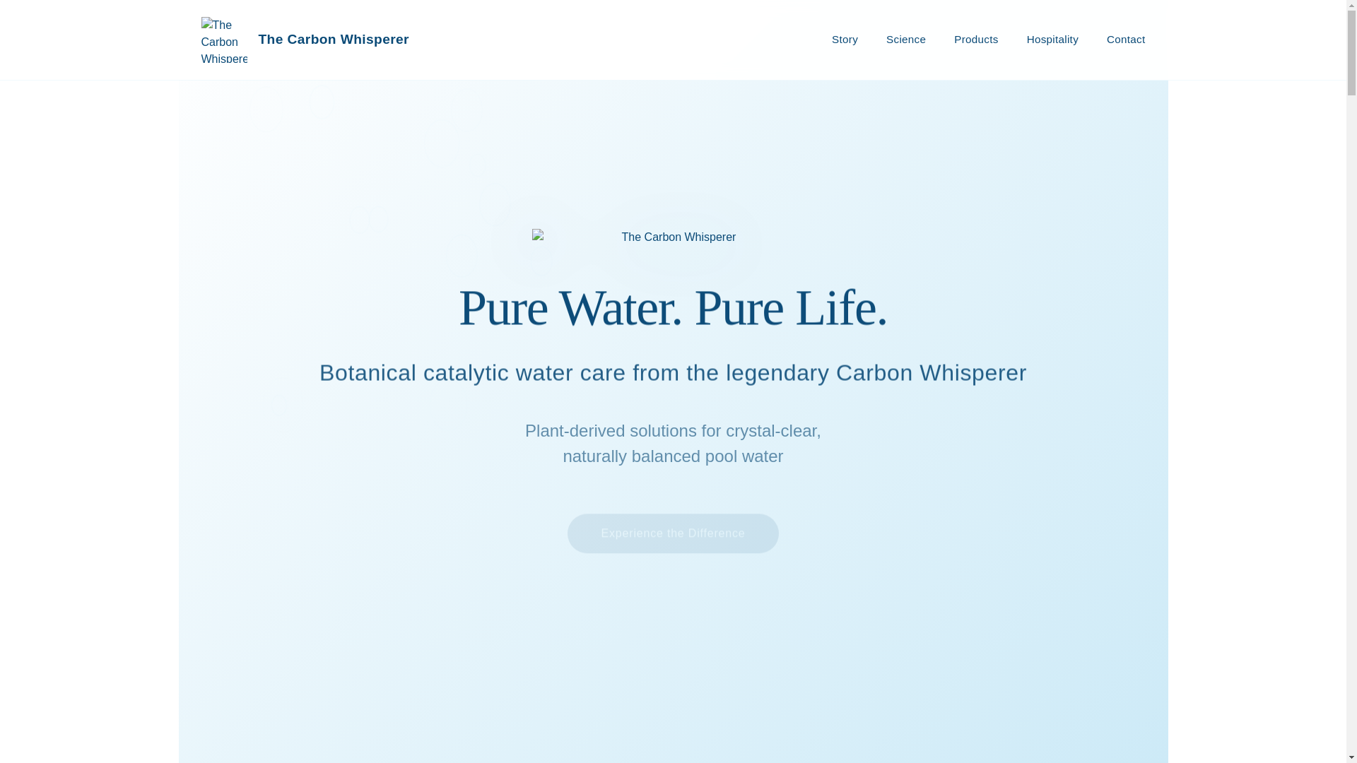 website screenshot of https://thecarbonwhisperer.pages.dev/