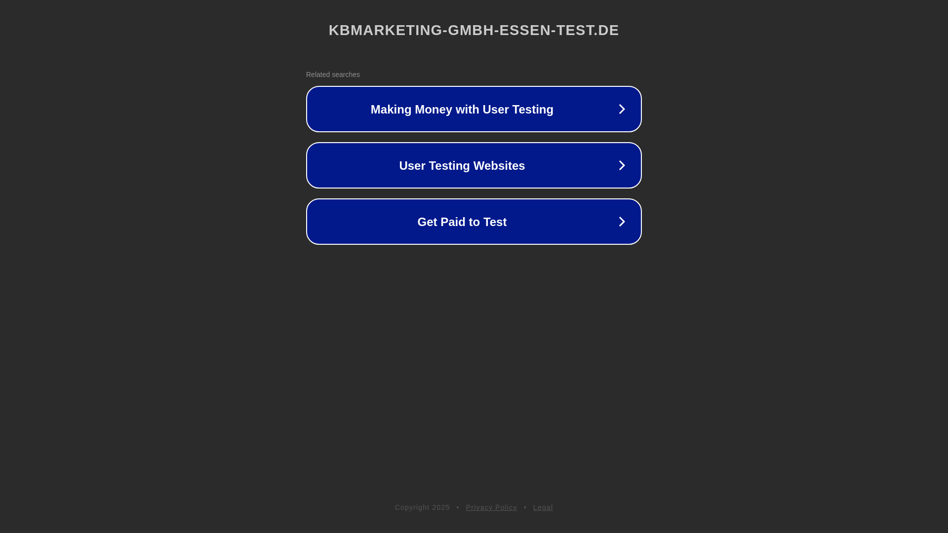 website screenshot of https://kbmarketing-gmbh-essen-test.de/