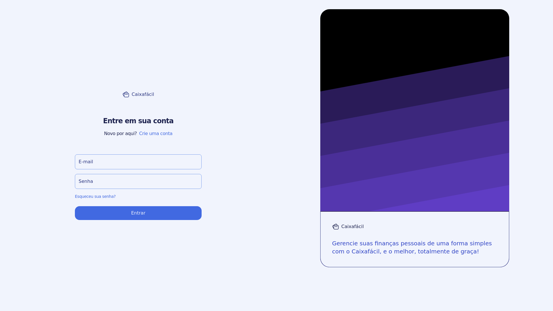 website screenshot of https://caixafacil.digital/