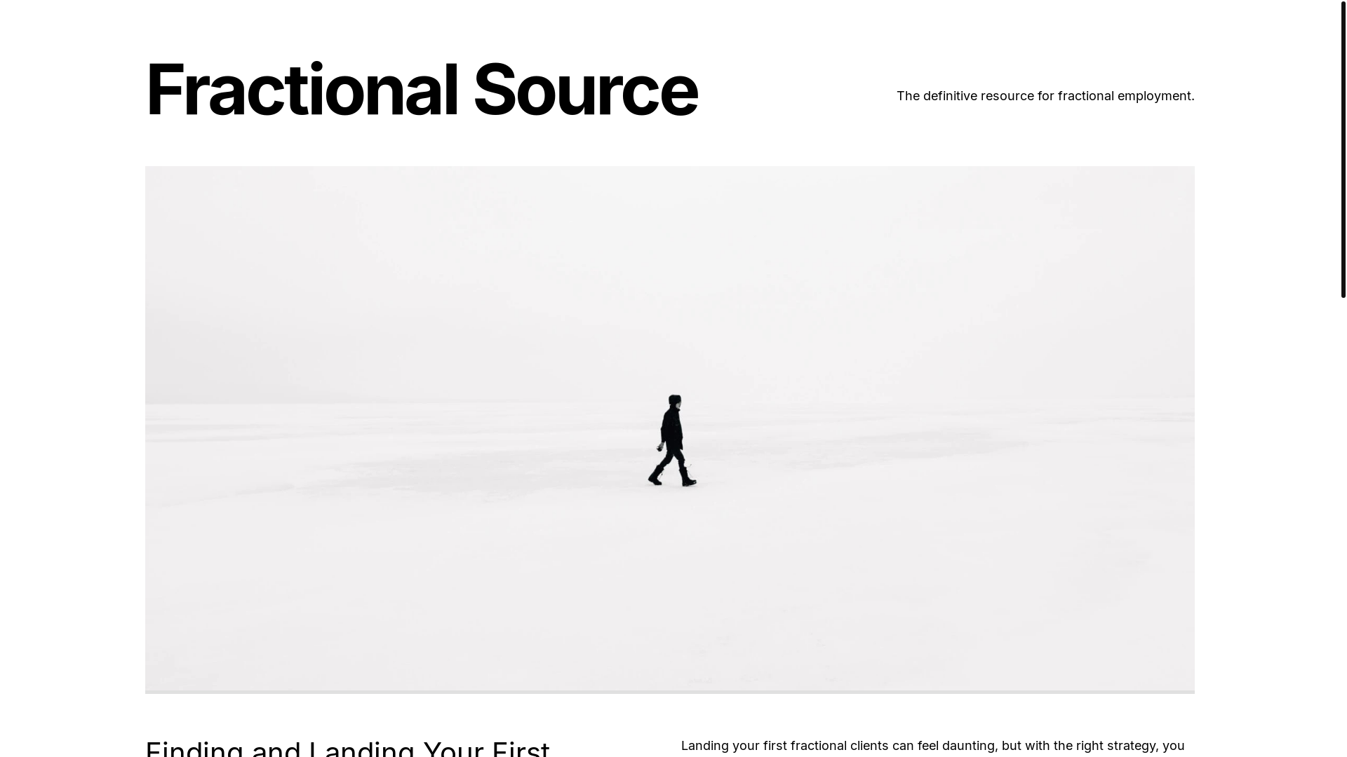 website screenshot of https://fractional-source.pages.dev/