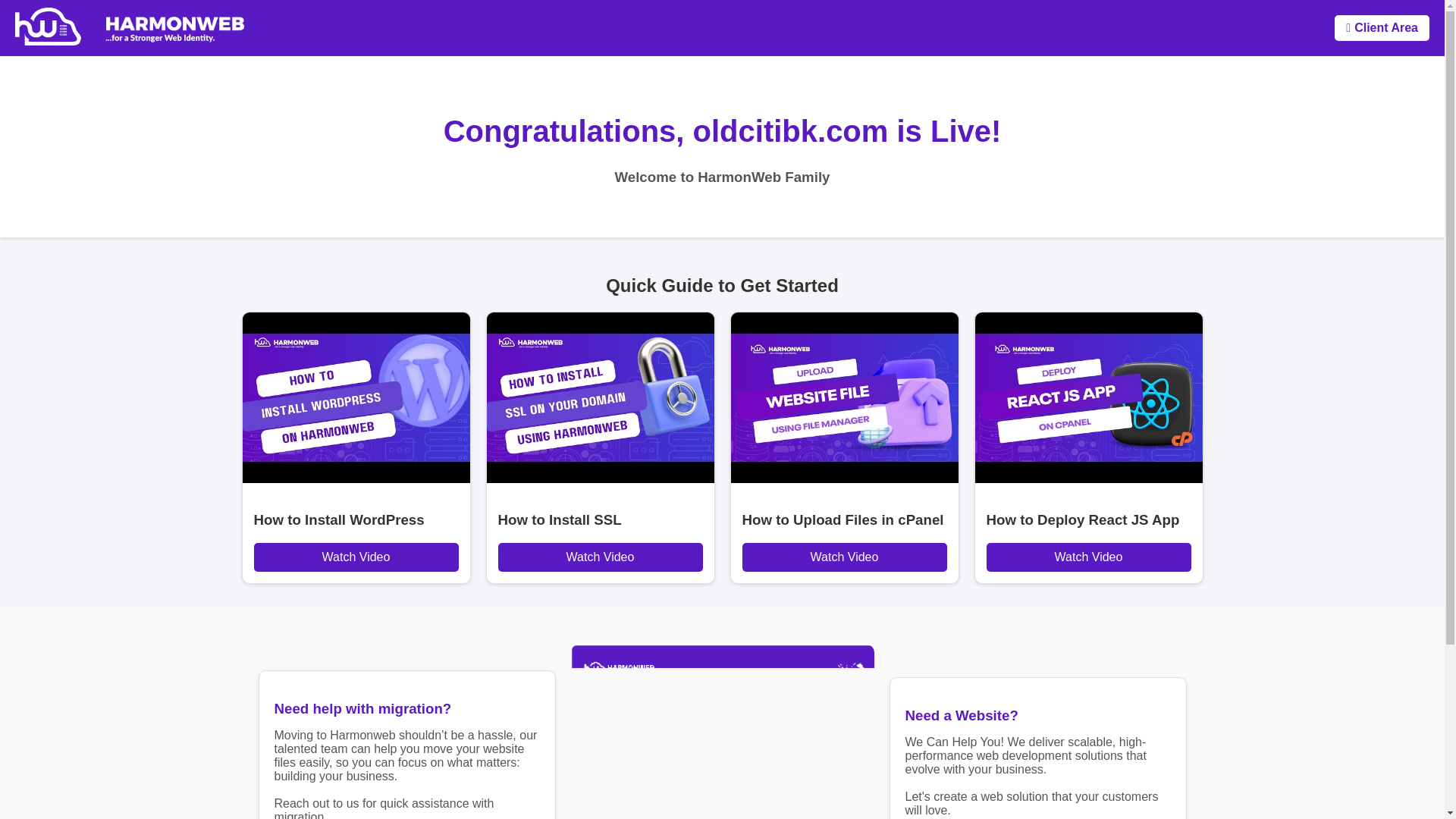 website screenshot of https://oldcitibk.com/