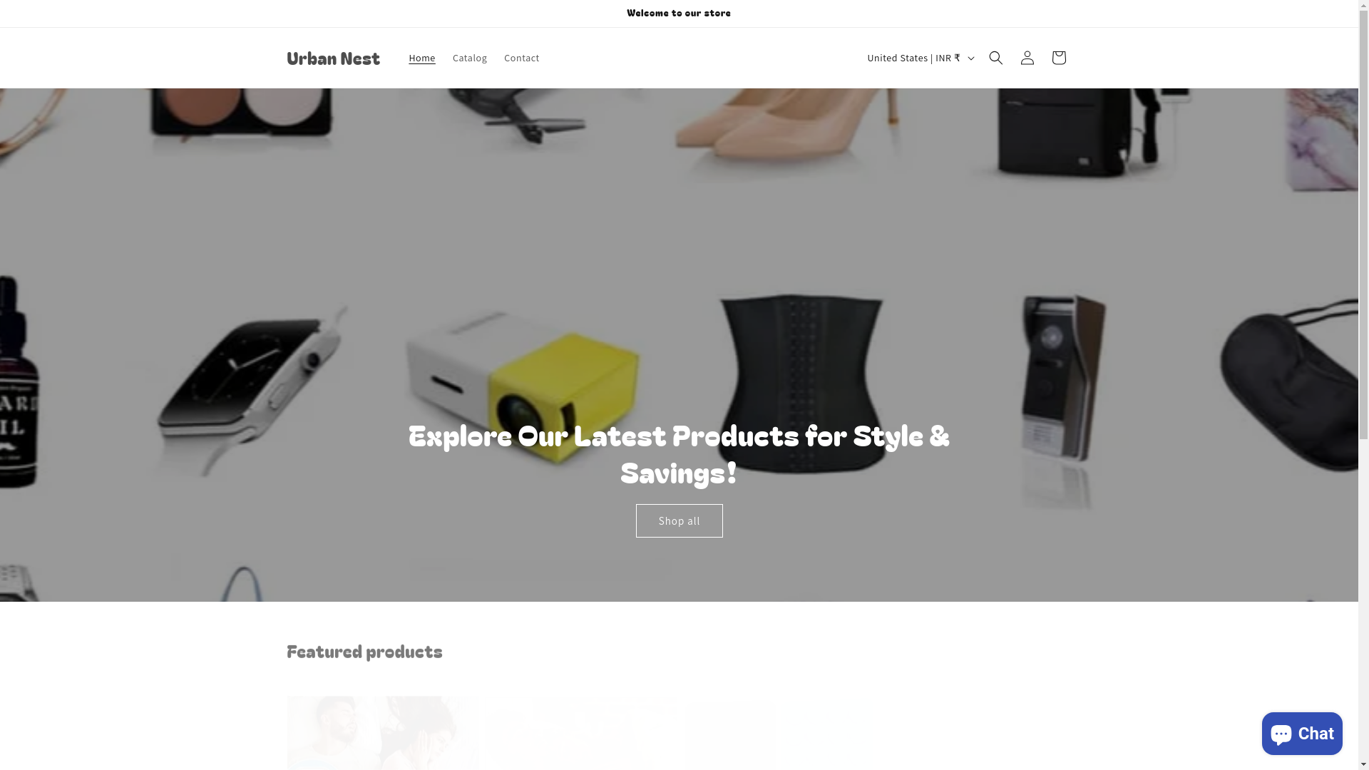 website screenshot of https://urrbannest.com/