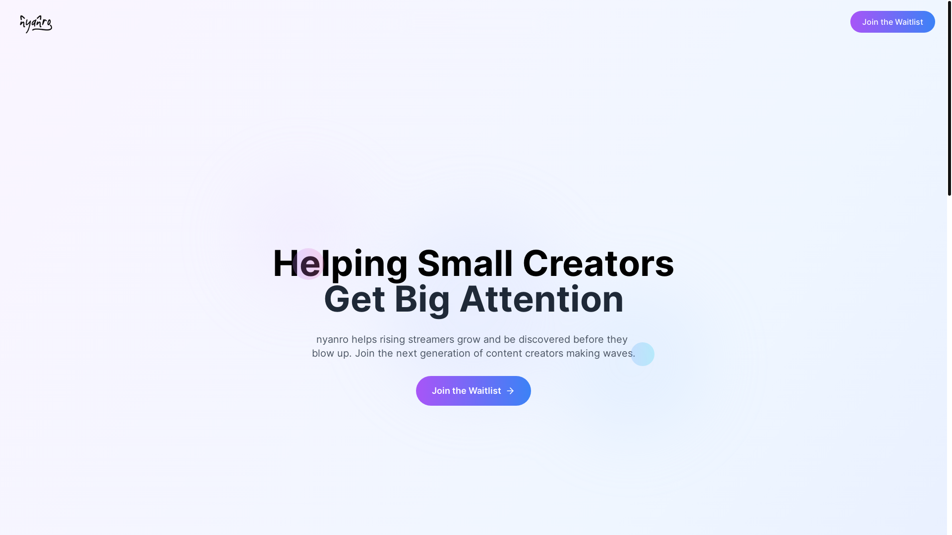 website screenshot of https://nyanro.space/