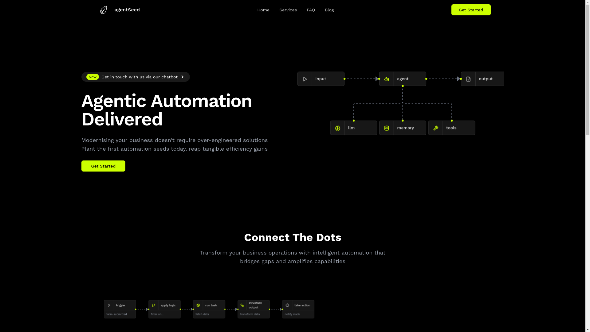 website screenshot of https://agentseed-ai.pages.dev/