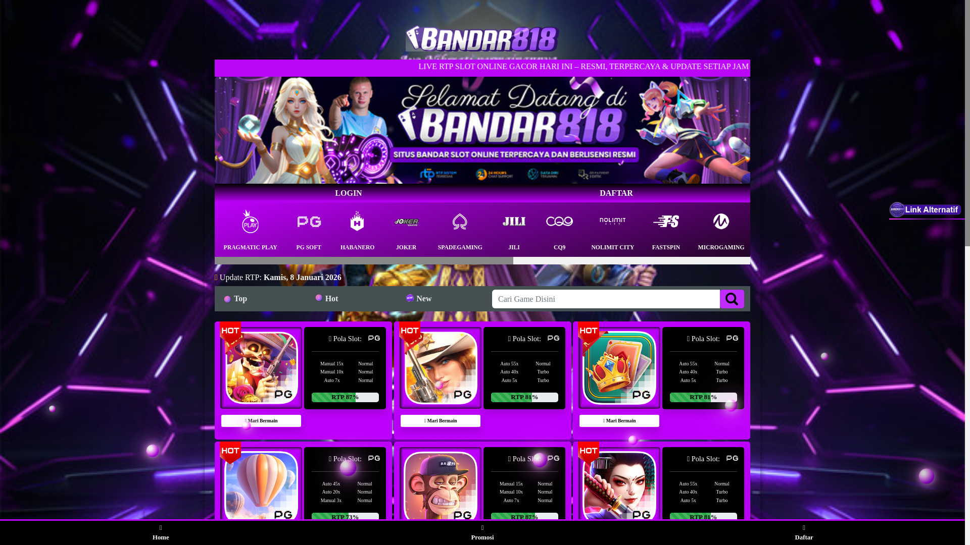 website screenshot of https://winbandar818.pages.dev/