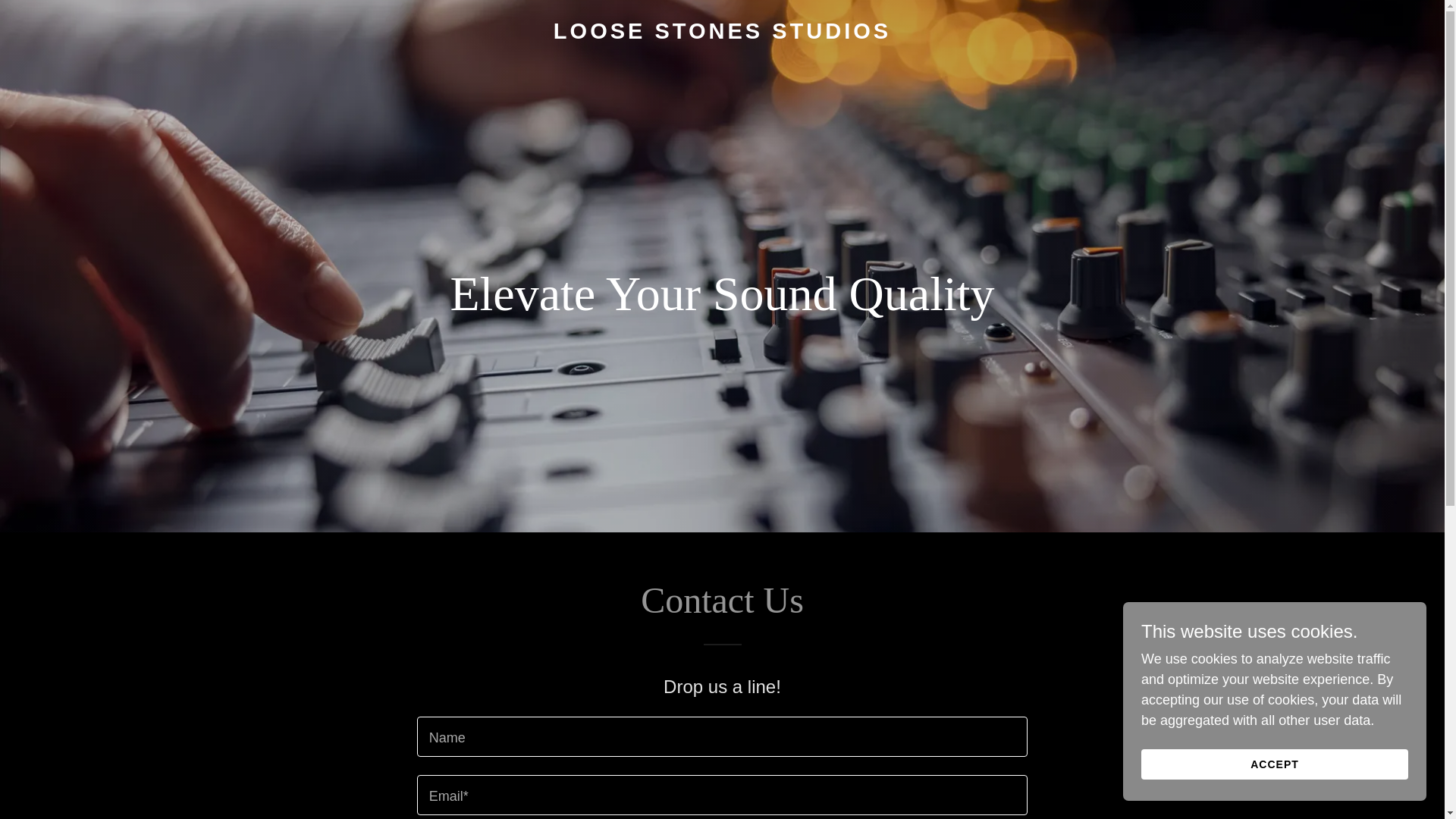 website screenshot of https://loosestonesstudios.com/