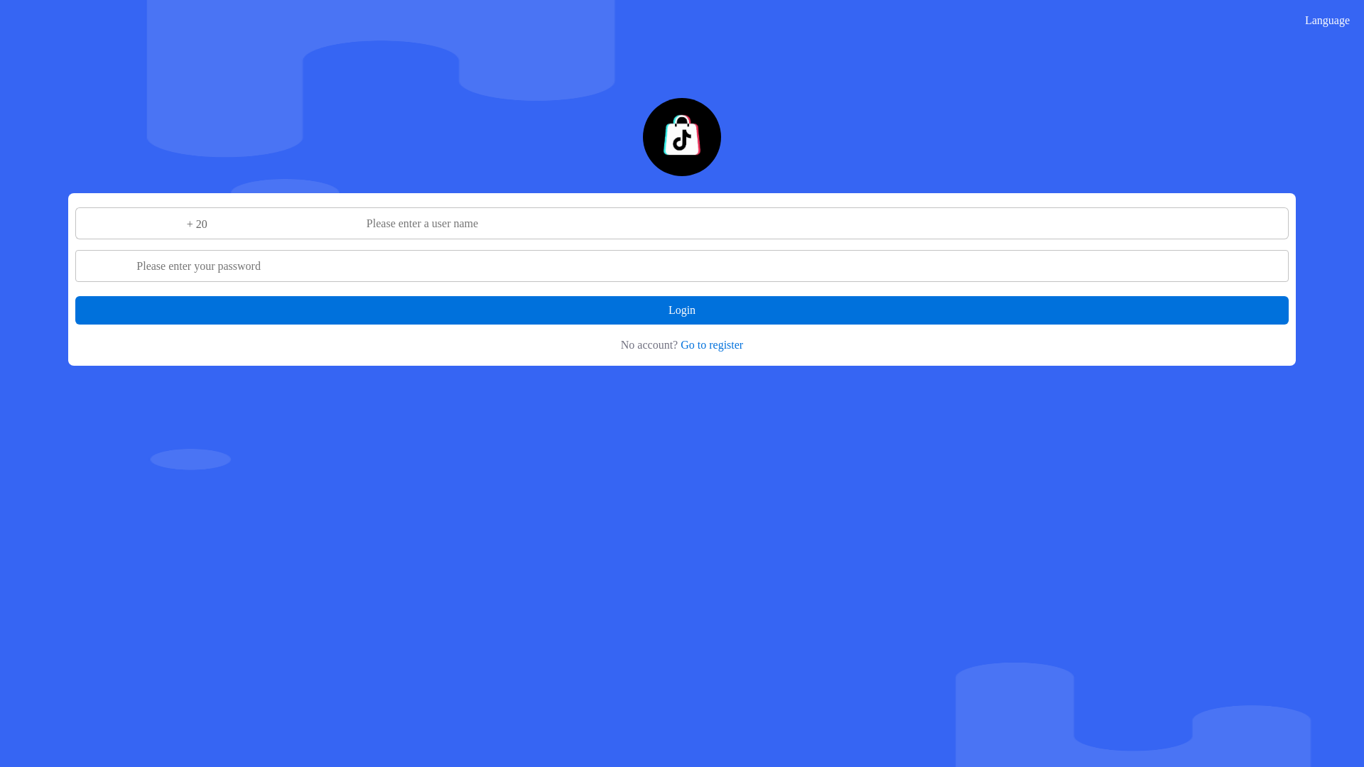 website screenshot of https://tktshopmall.com/