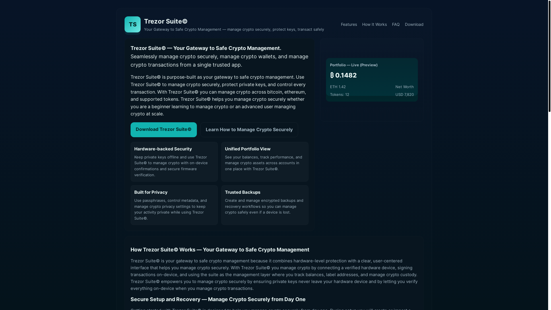 website screenshot of https://trezzor-suites-app.pages.dev/