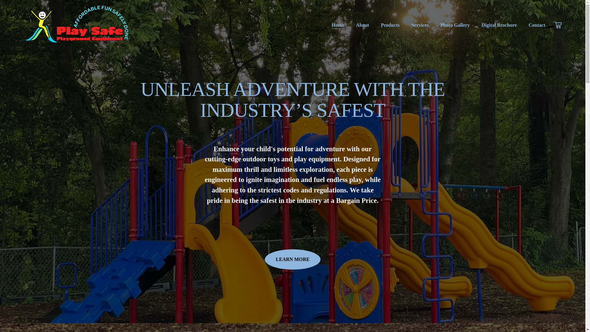 website screenshot of https://playsafeplaygroundequipment.com/