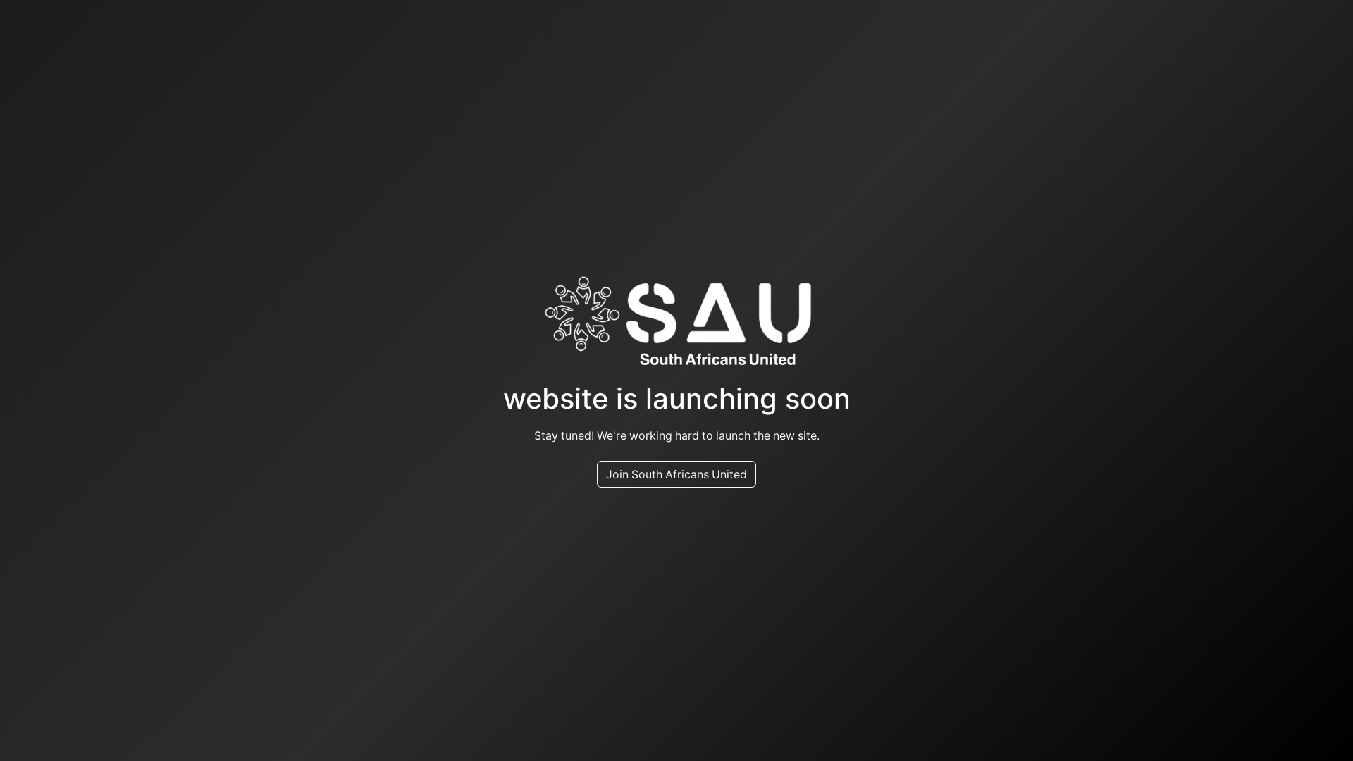 website screenshot of https://southafricansunited.co.za/