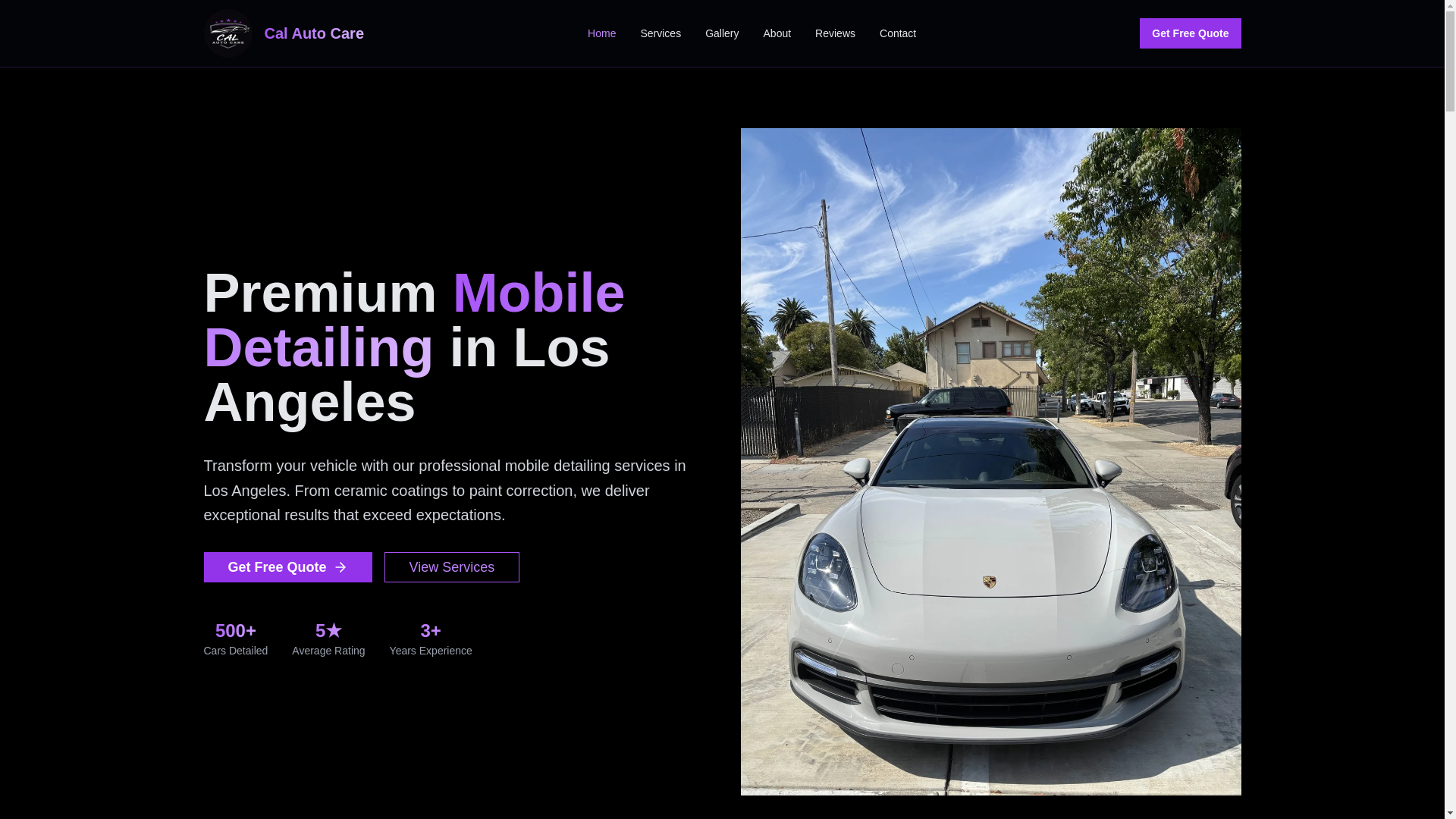 website screenshot of https://calautocare.shop/
